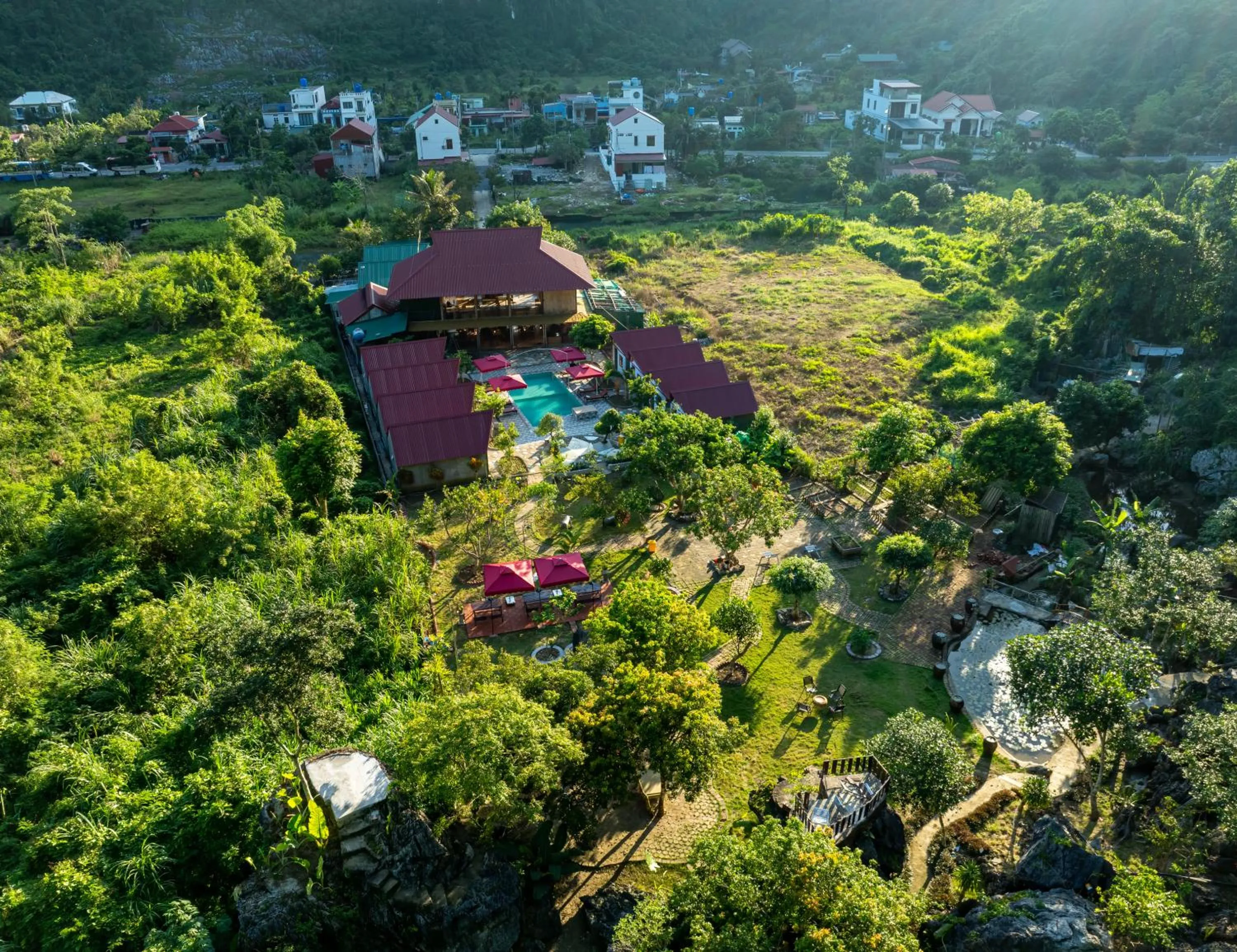 Natural landscape in Cat Ba Serena Homestay And Swimming Pool