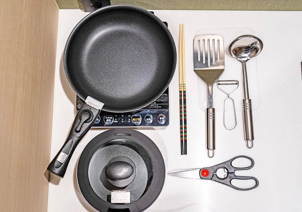 Kitchen or kitchenette in Stay SAKURA Tokyo Asakusa Yokozuna Hotel