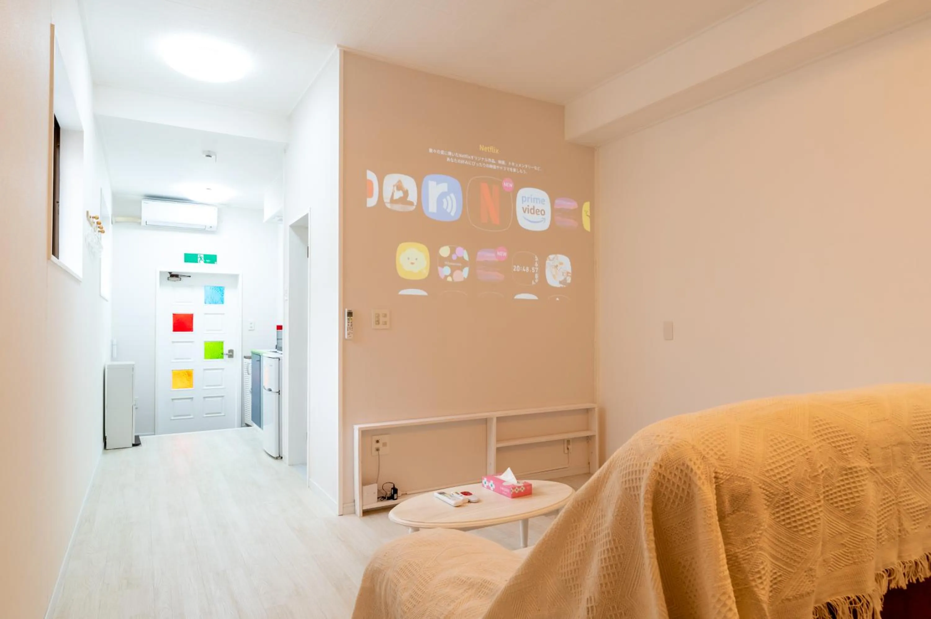 TV and multimedia, Bed in Maximum of 21 people can be rented in one building 3 minutes walk to Tomari Port 10 minutes drive to the airport No parking lot 30 seconds walk from paid parking lot warayunso port city May