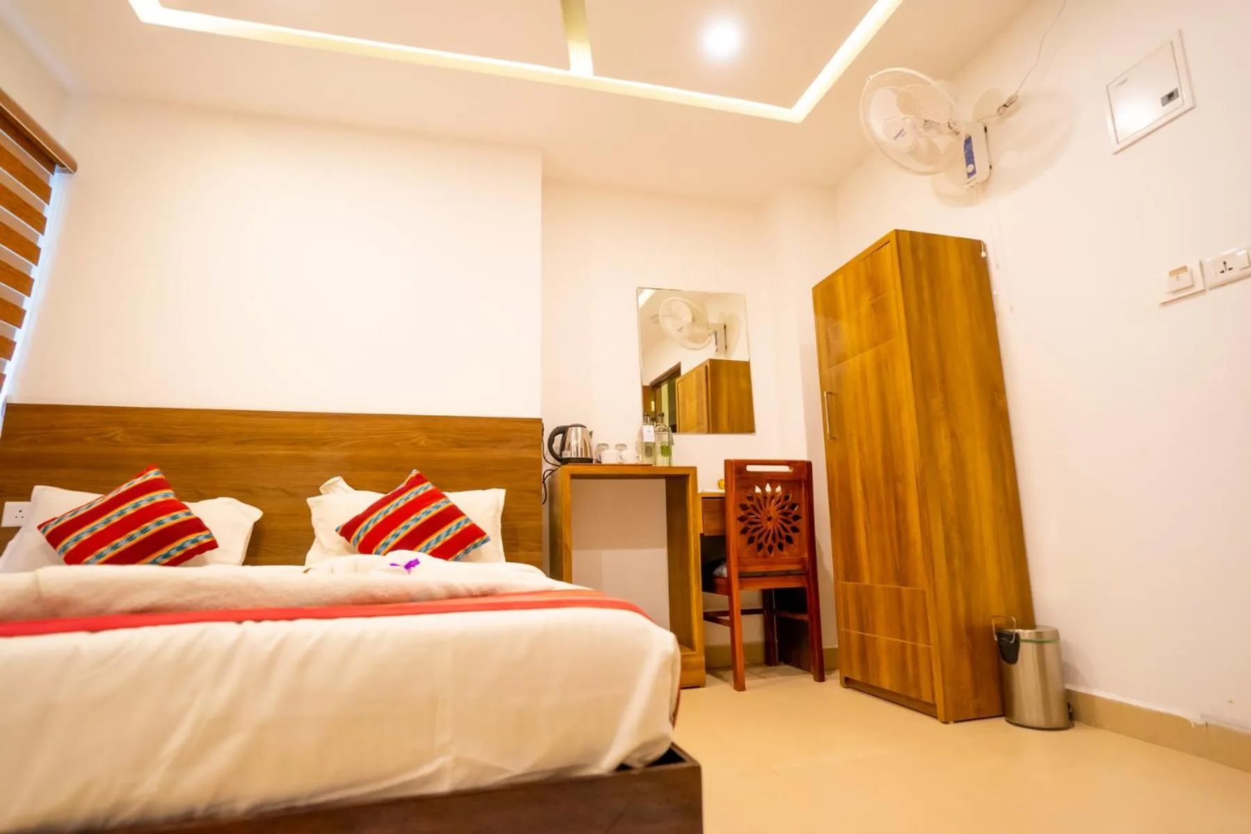 Bed in Trivers Resort Munnar