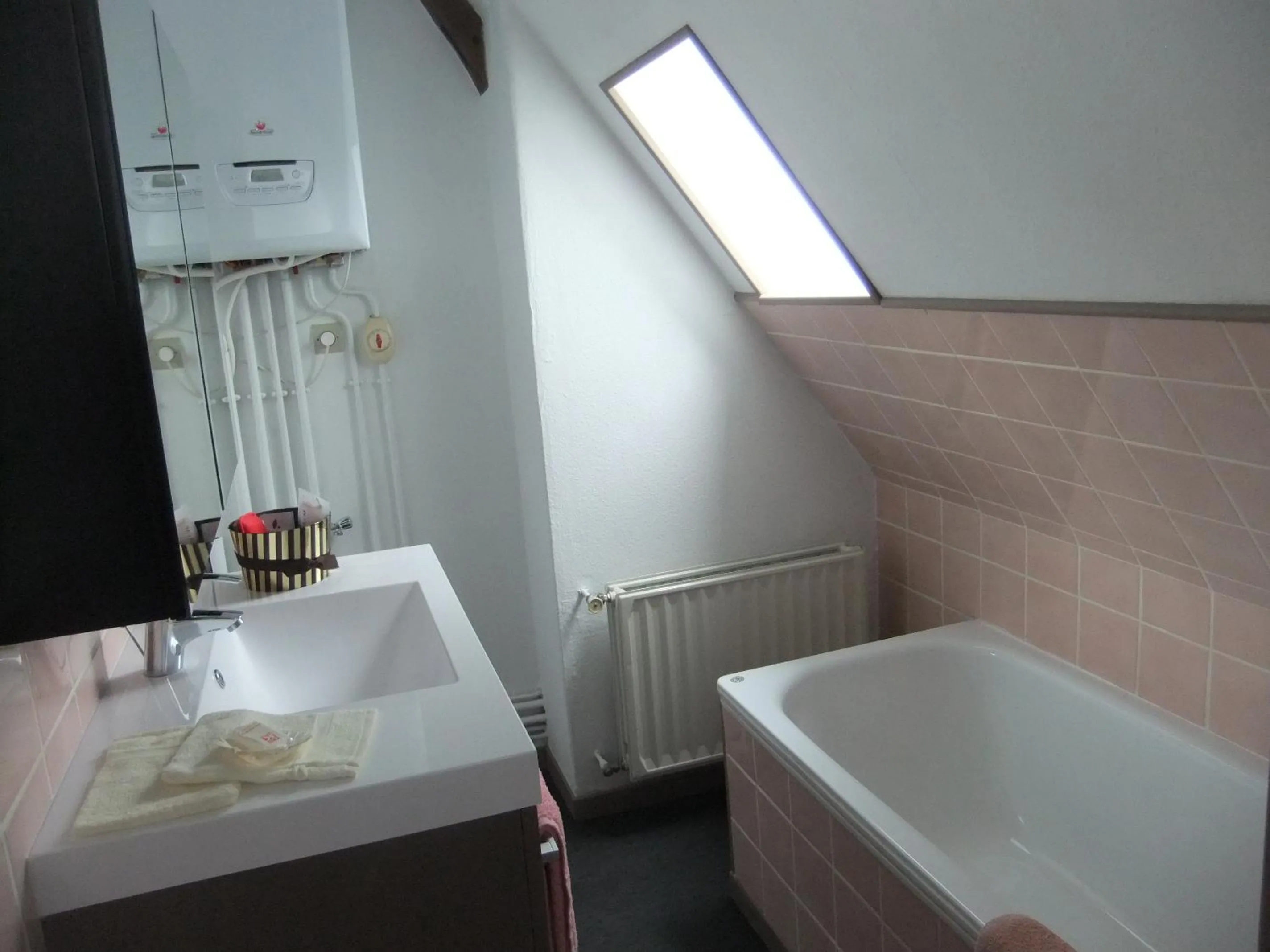 Bathroom in Gîtes de L'Aumondière