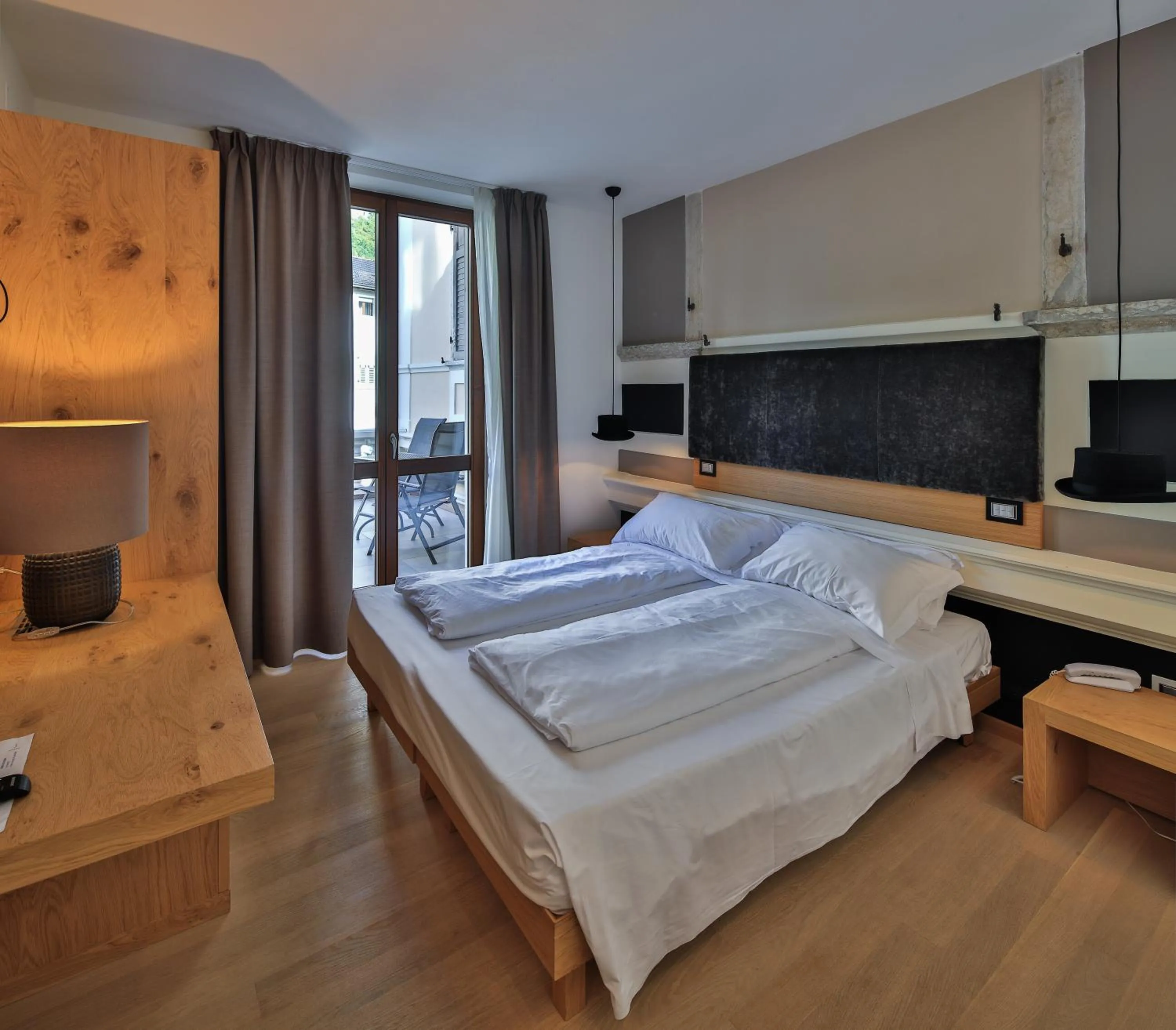 Bedroom, Bed in Albergo Caffe Centrale