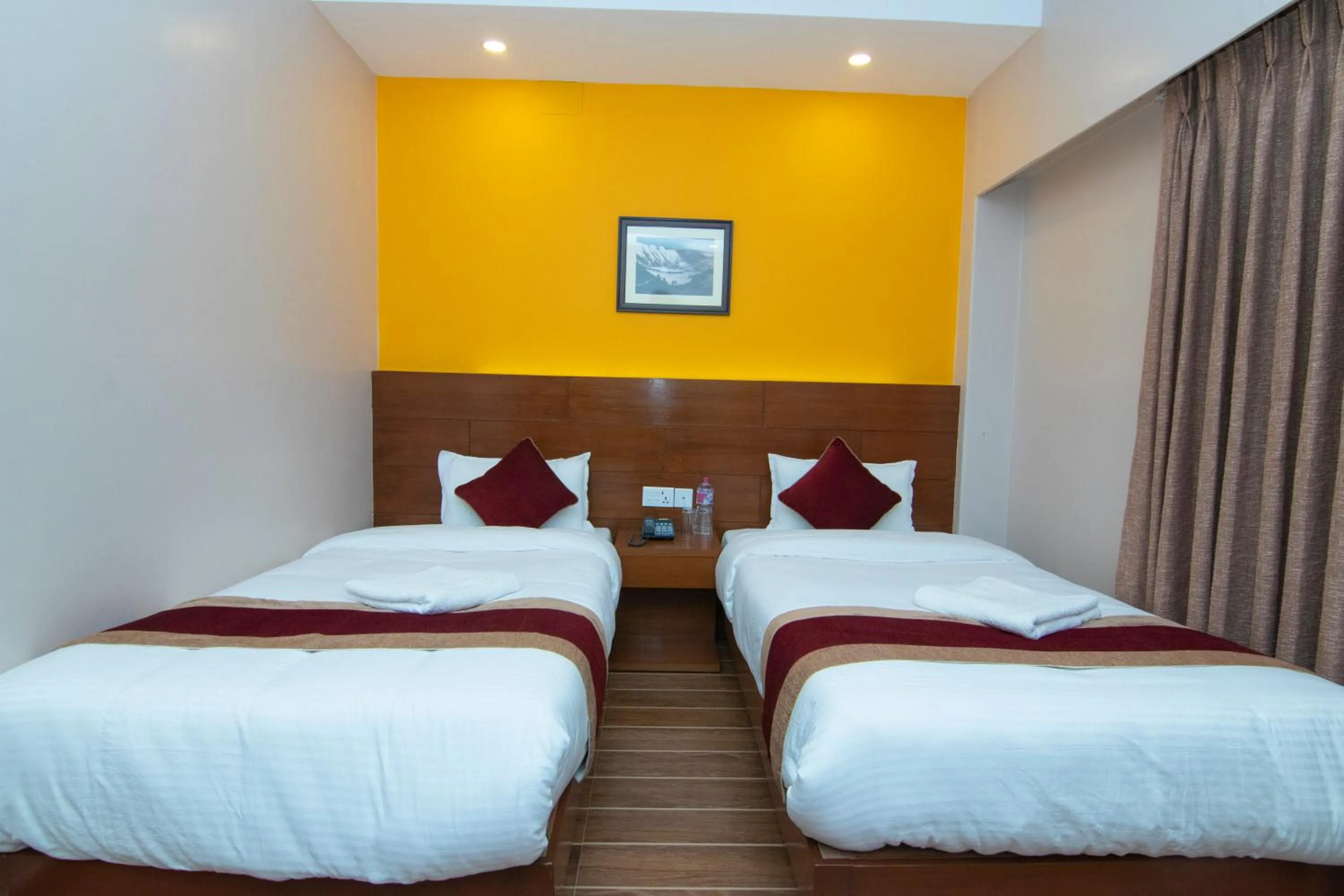 Bed in Hotel Balcony