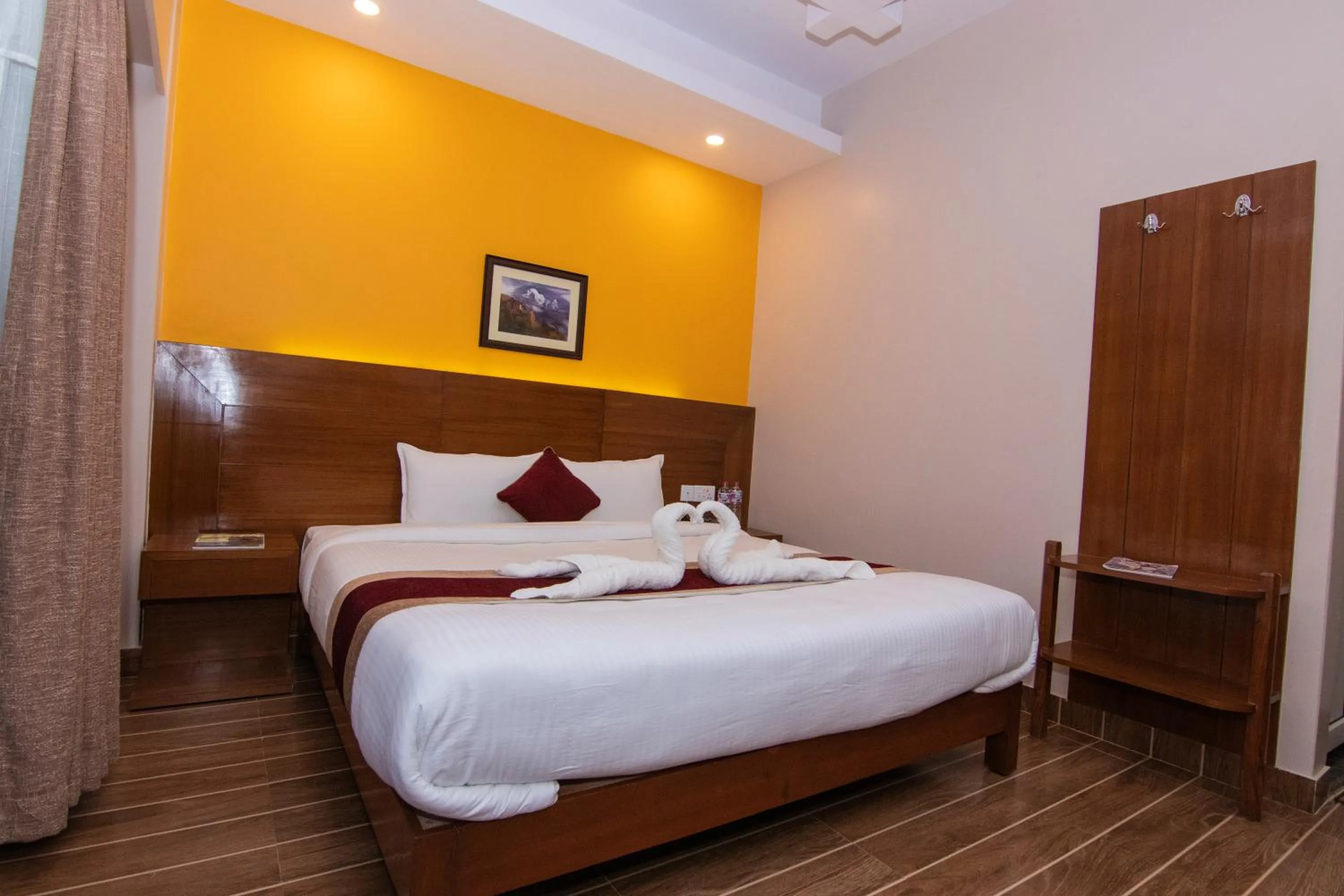 Bed in Hotel Balcony