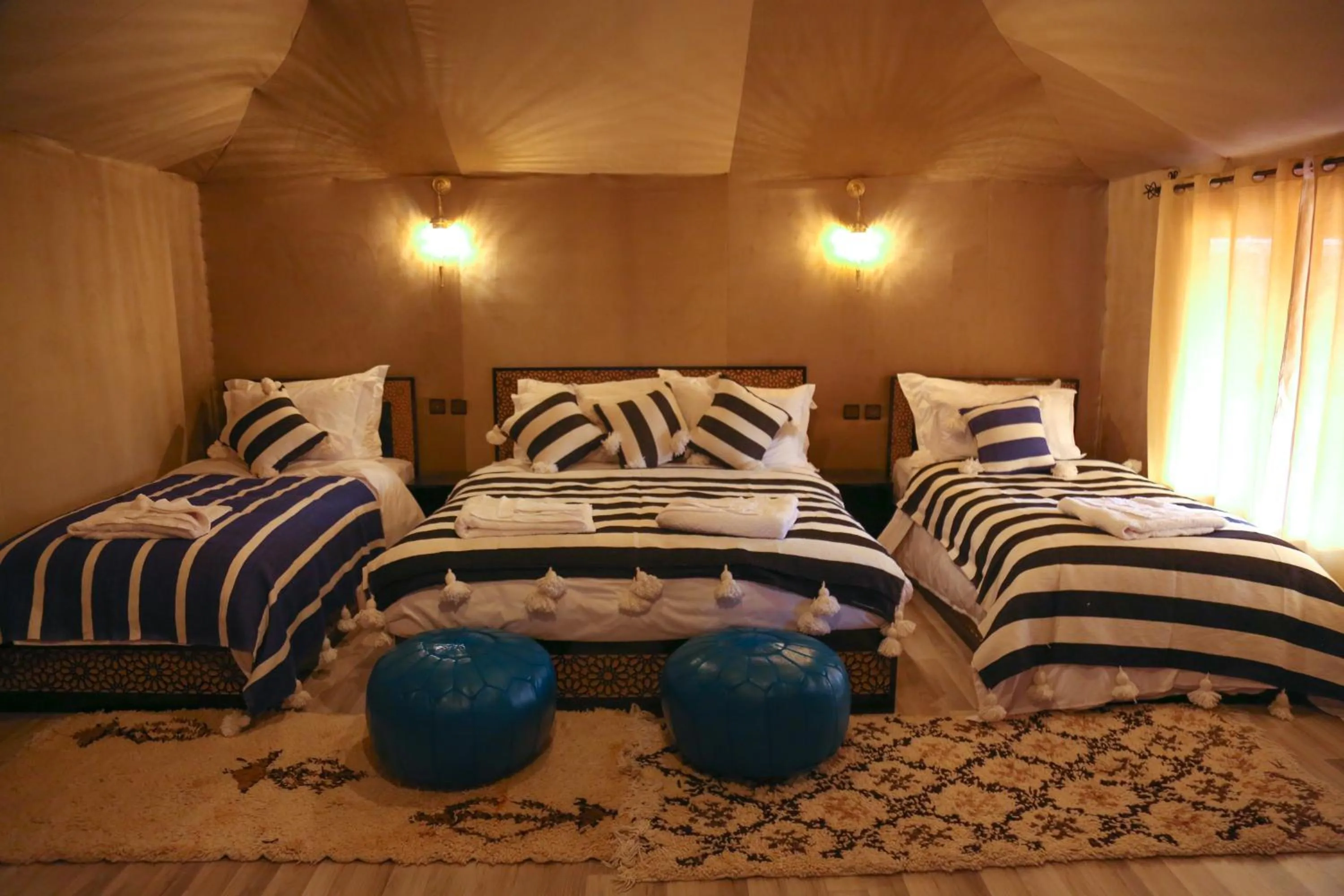 Bedroom, Bed in Luxury berber style