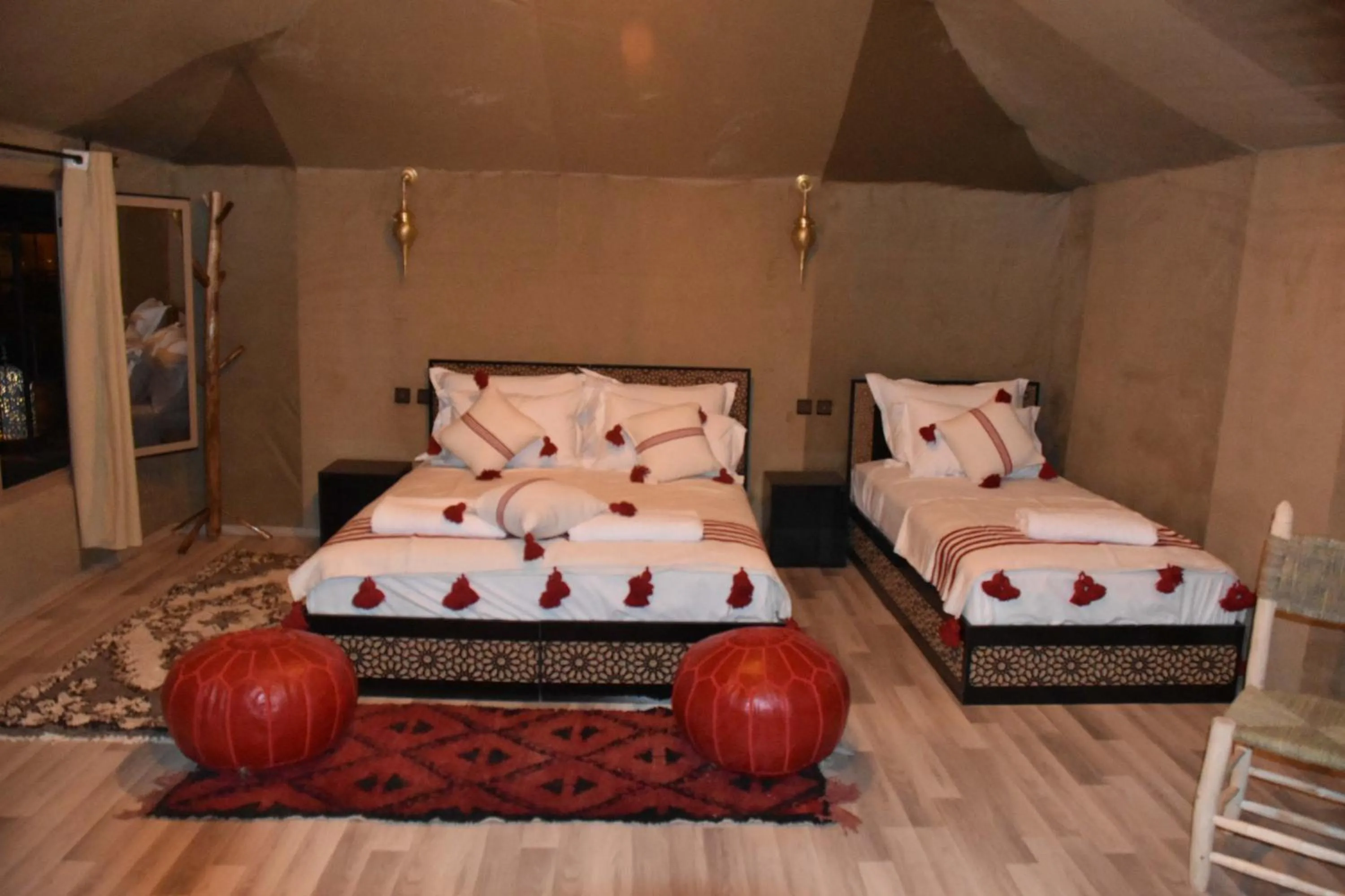 Bedroom, Bed in Luxury berber style
