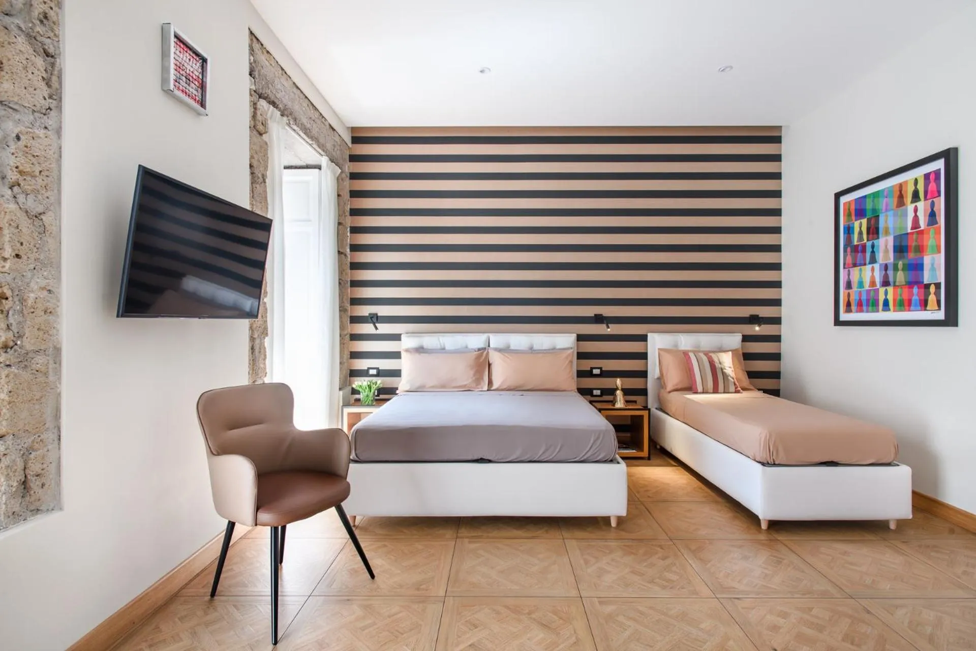 Bed in Kbirr Charming House