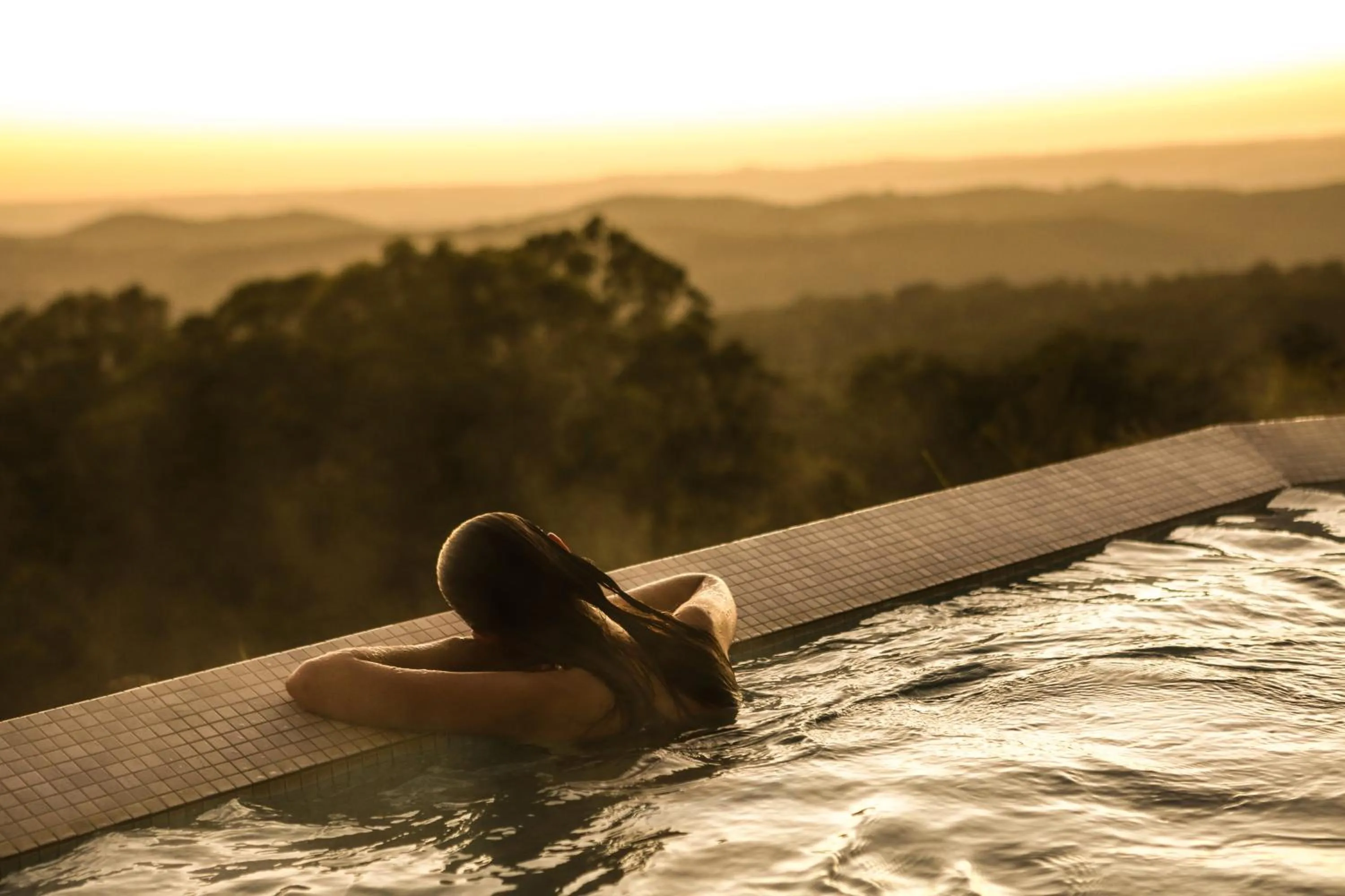 Hot Spring Bath in Sequoia Lodge