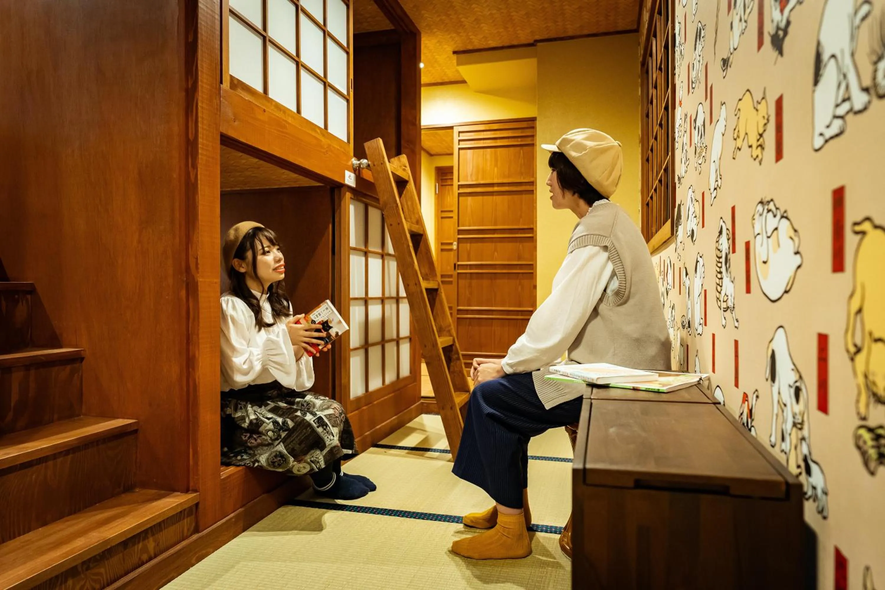 Bedroom in Cat Spa & Cat Ryokan by Neco Republic Osaka