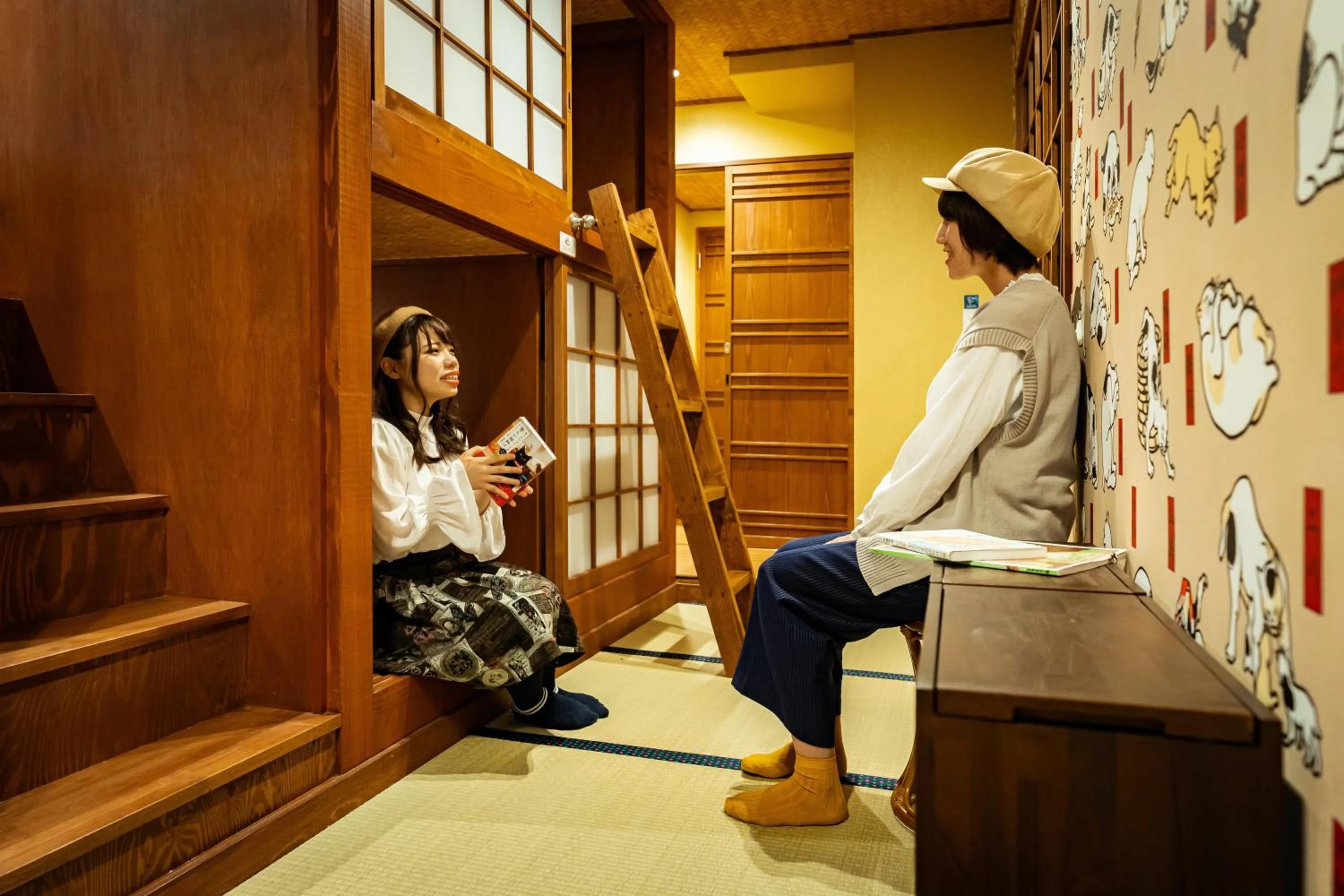 Guests in Cat Spa & Cat Ryokan by Neco Republic Osaka