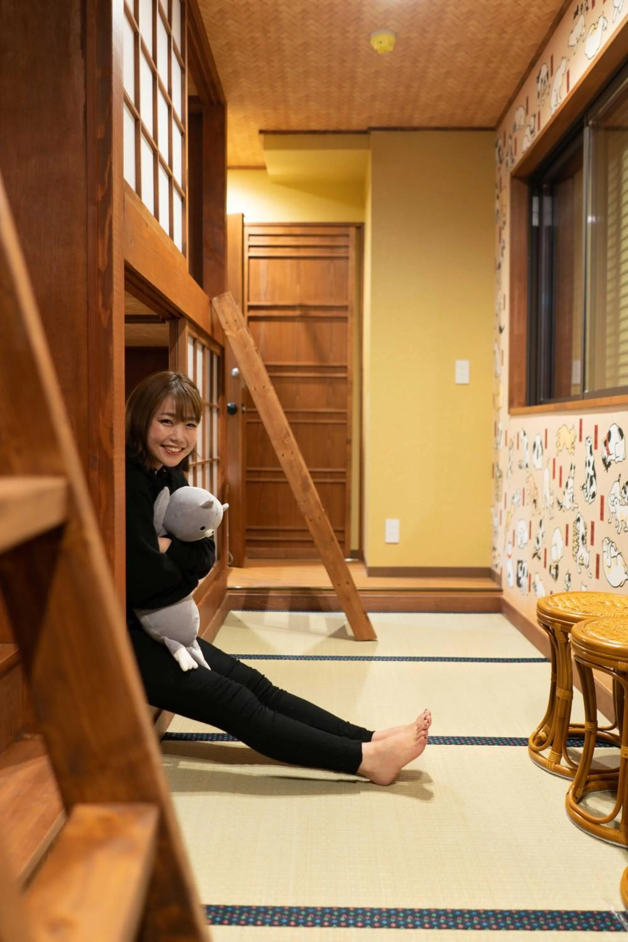 Living room in Cat Spa & Cat Ryokan by Neco Republic Osaka