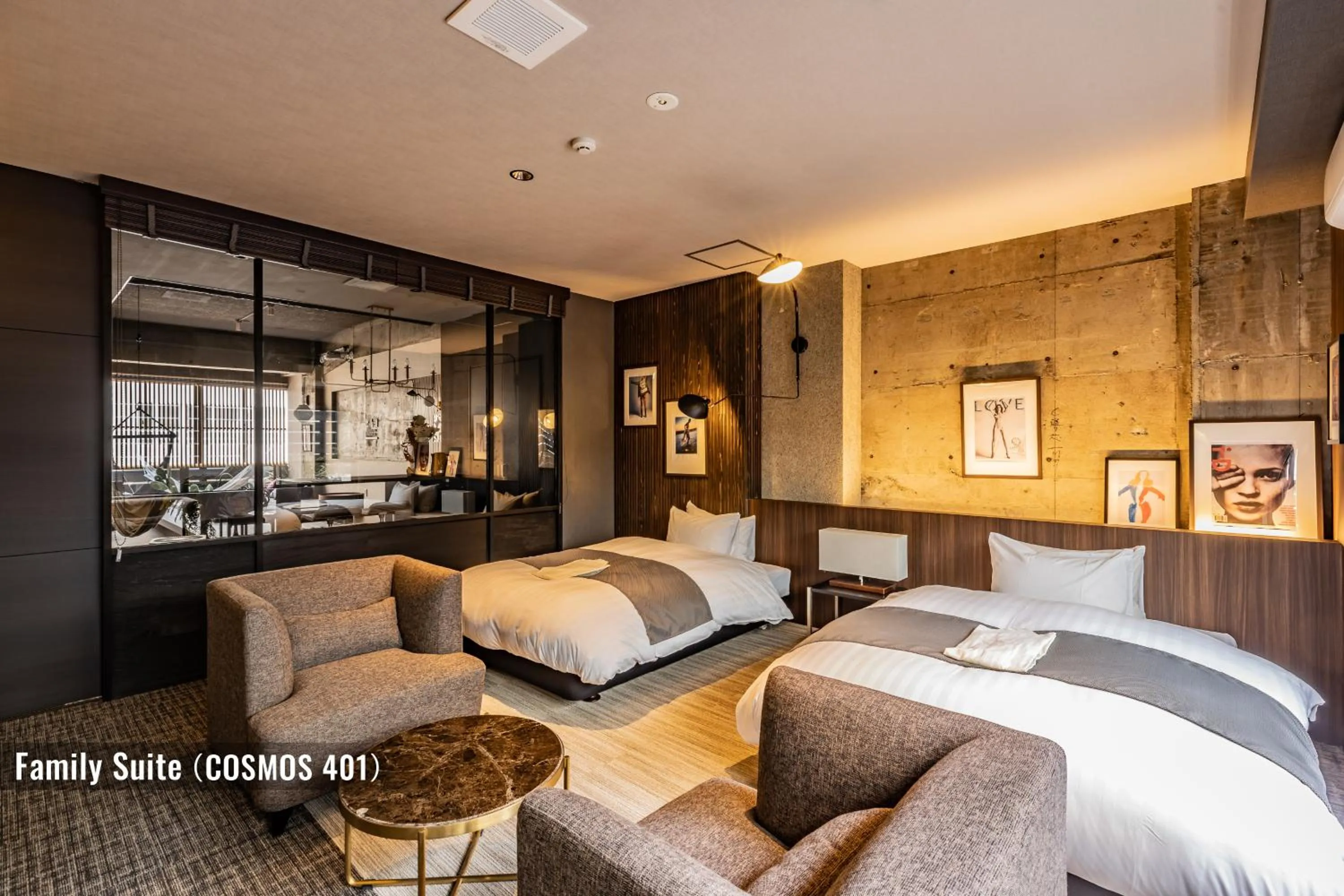 Bedroom, Bed in ビル泊 -Birupaku Decentralized Hotel-