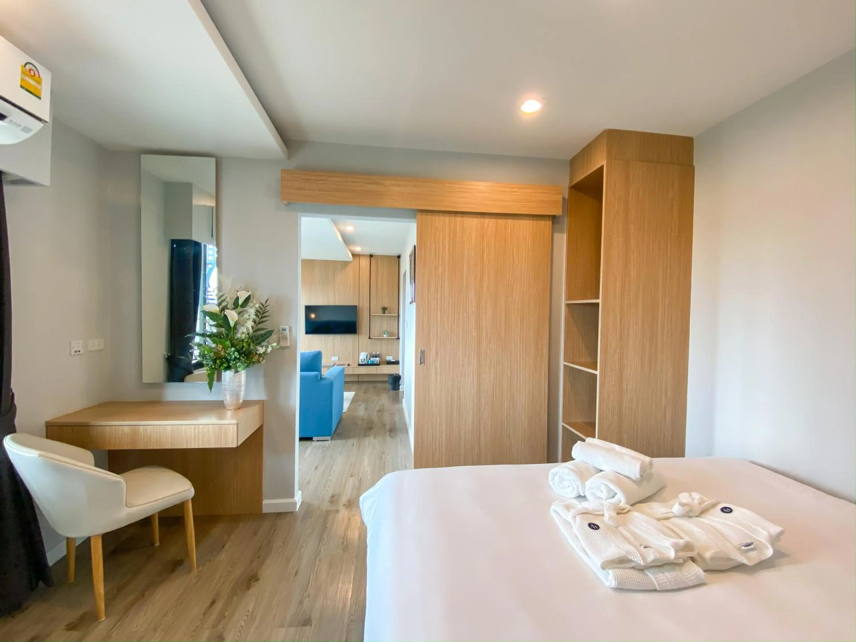 Bed in Hotel Fuse Rayong