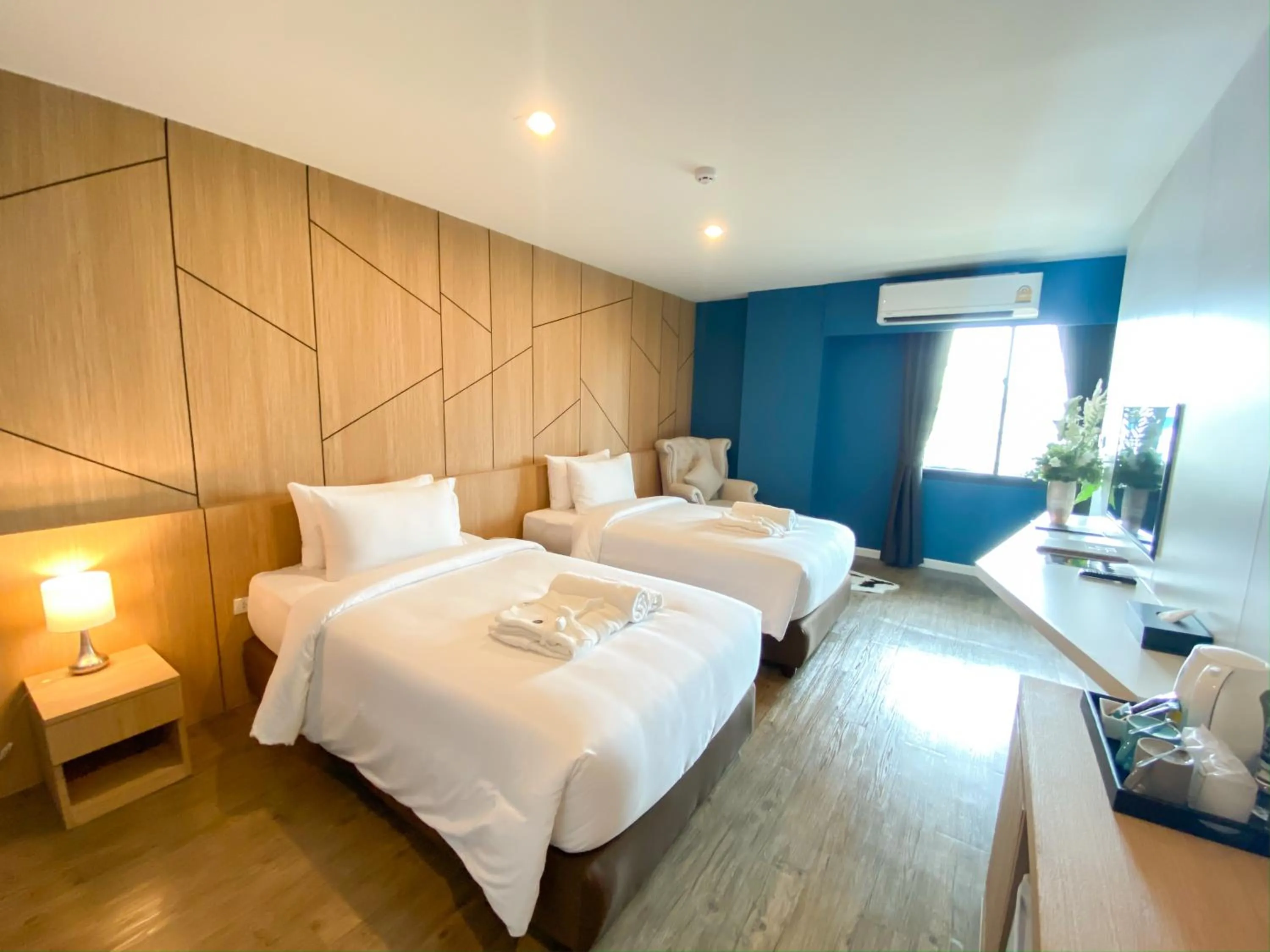 Bed in Hotel Fuse Rayong