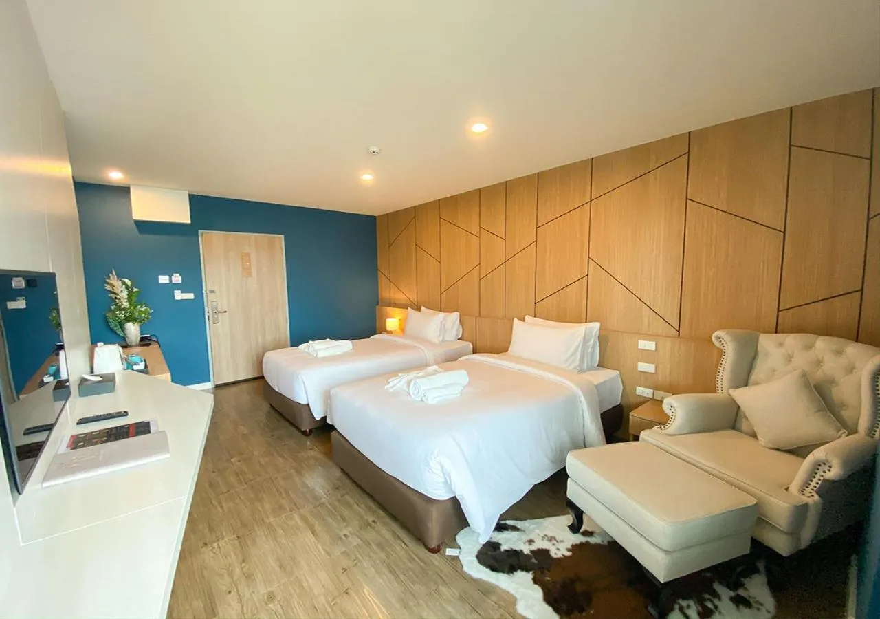Bed in Hotel Fuse Rayong