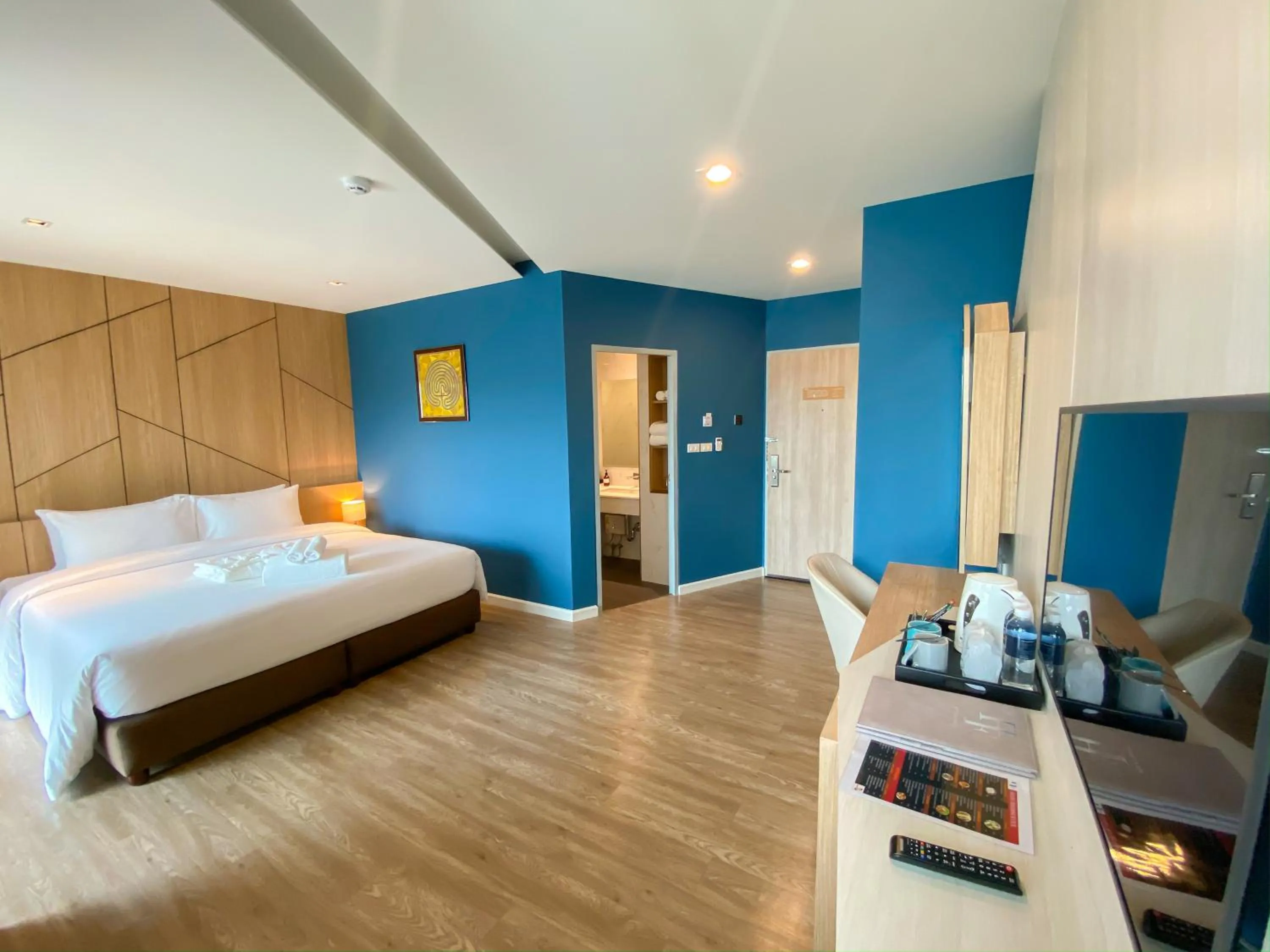 Bed in Hotel Fuse Rayong
