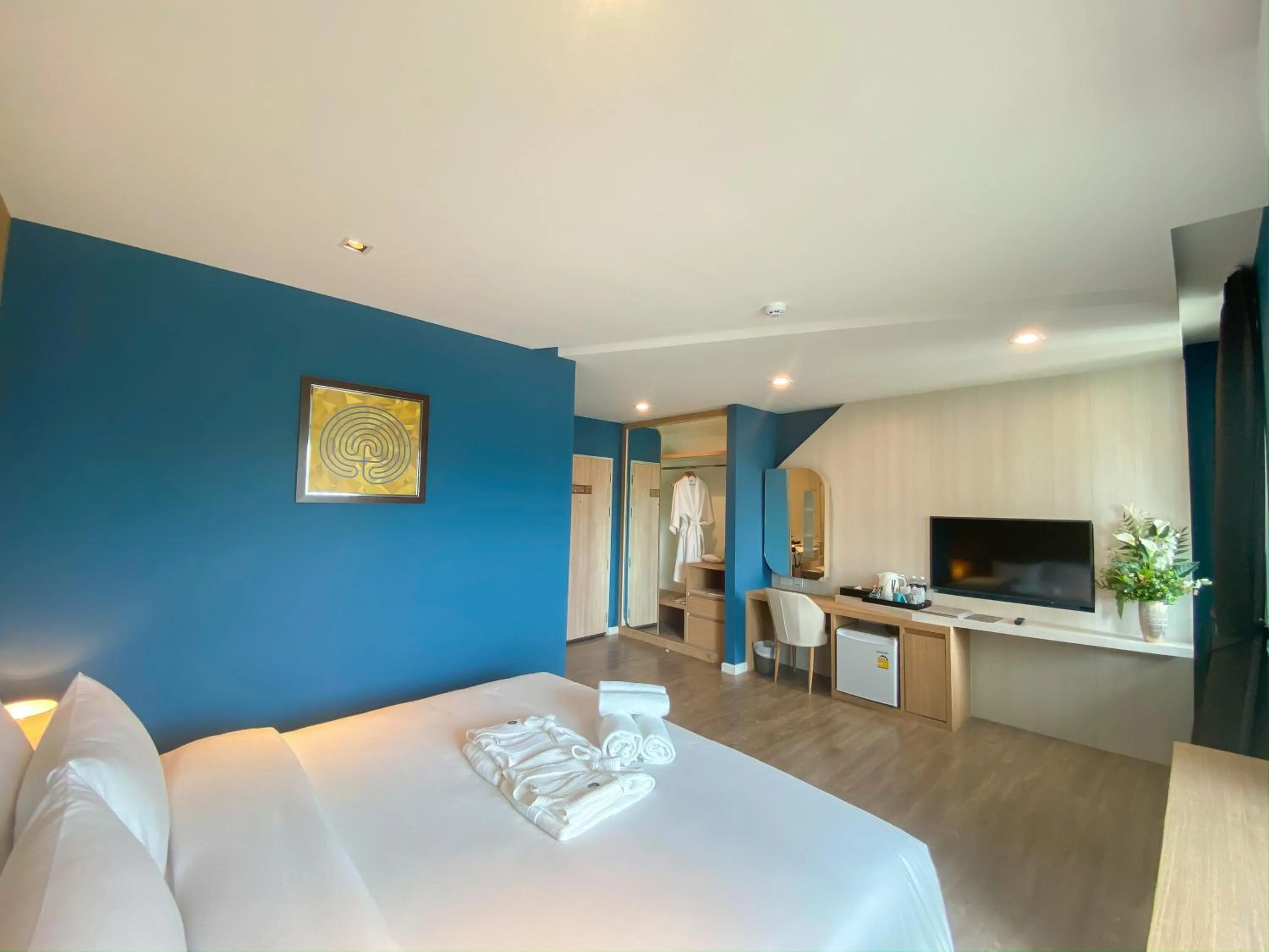 Bed in Hotel Fuse Rayong