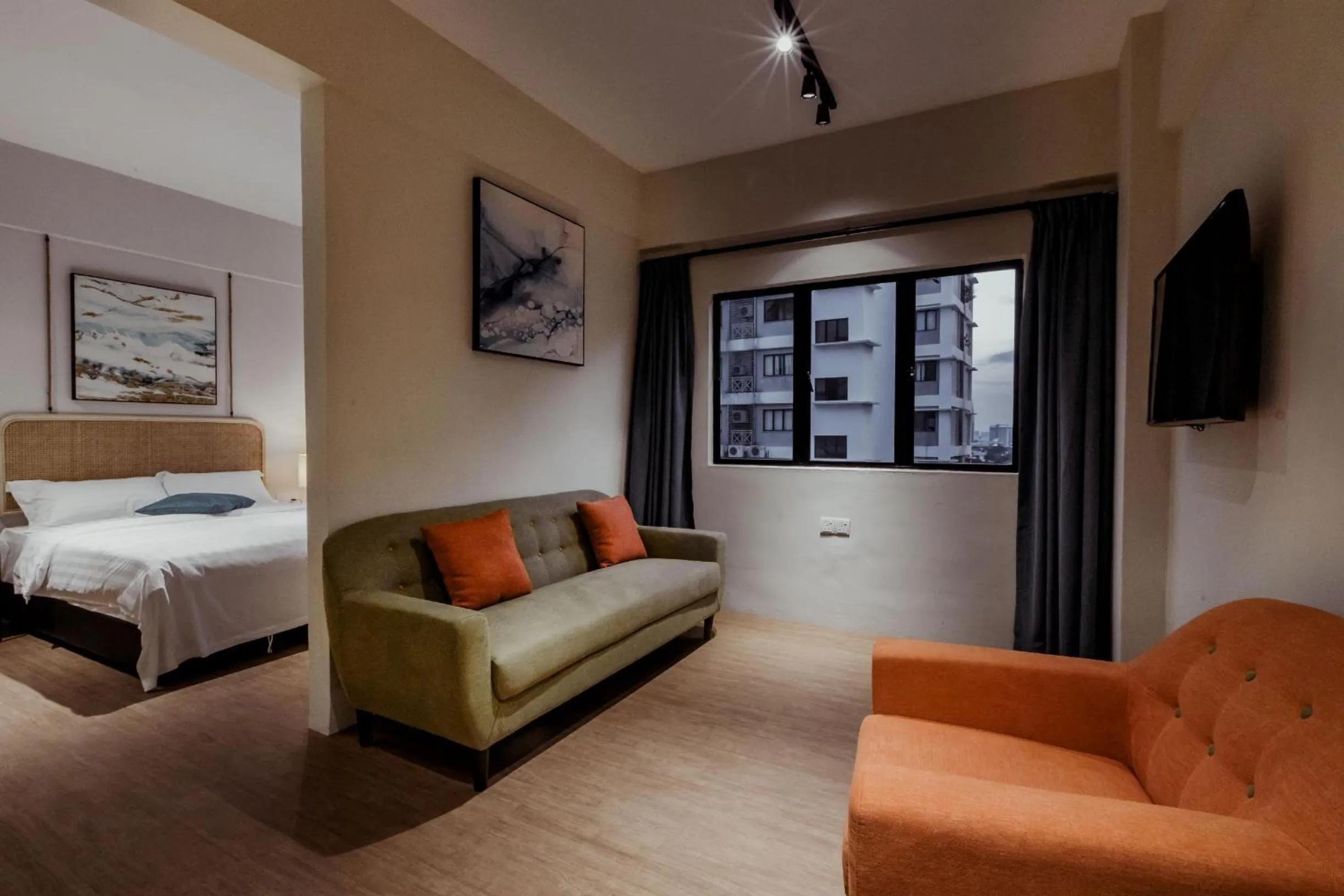 View (from property/room), Bed in Urban Living Residence