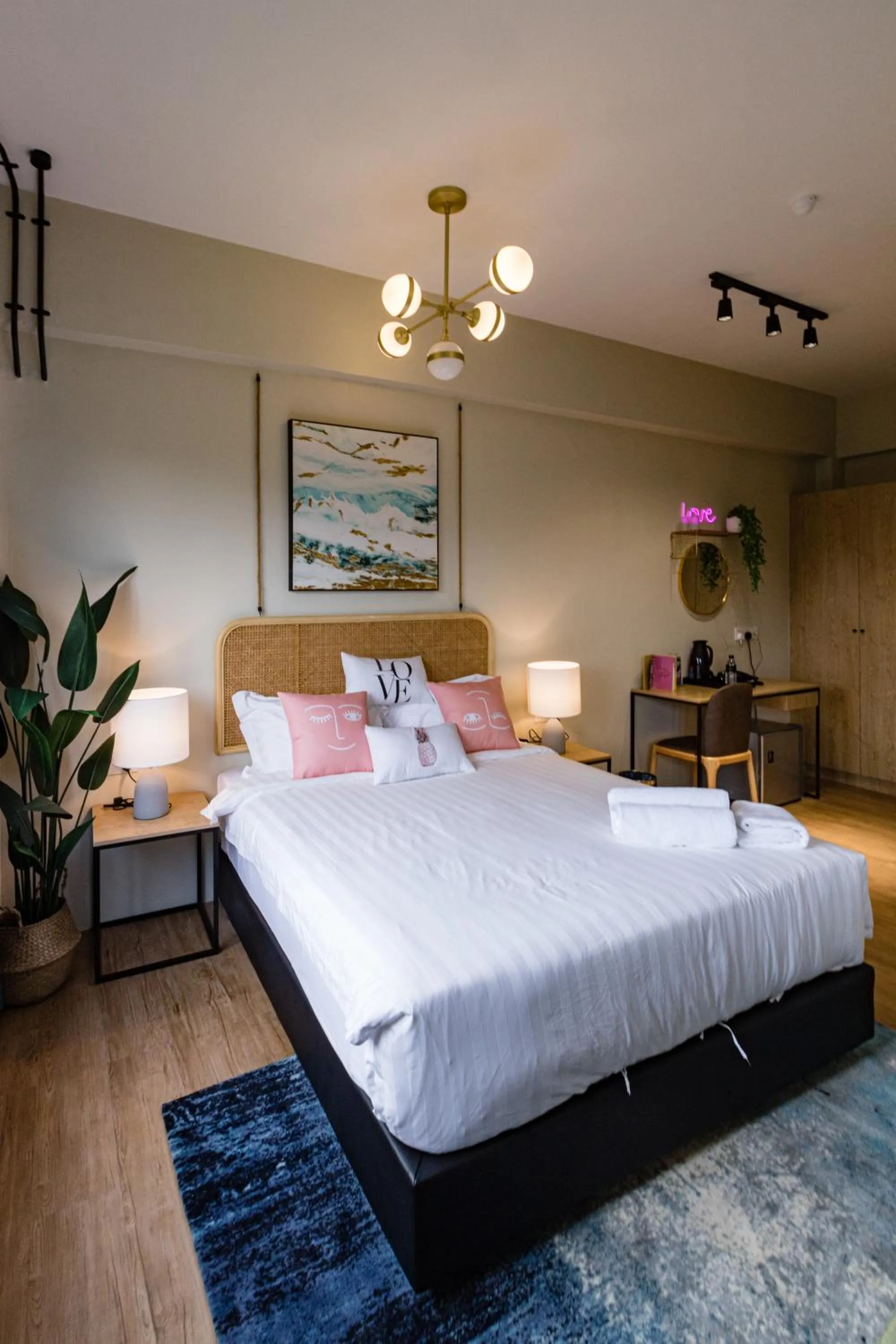 Bedroom, Bed in Urban Living Residence