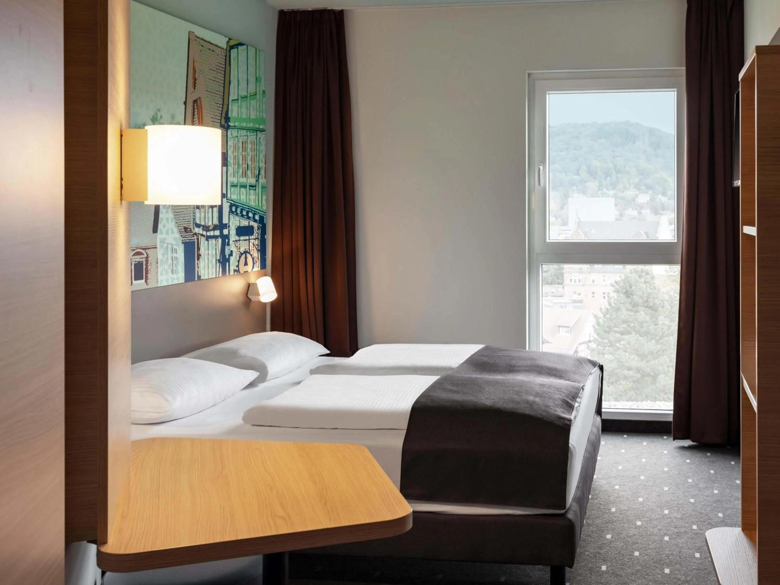 Photo of the whole room, Bed in B&B Hotel Marburg