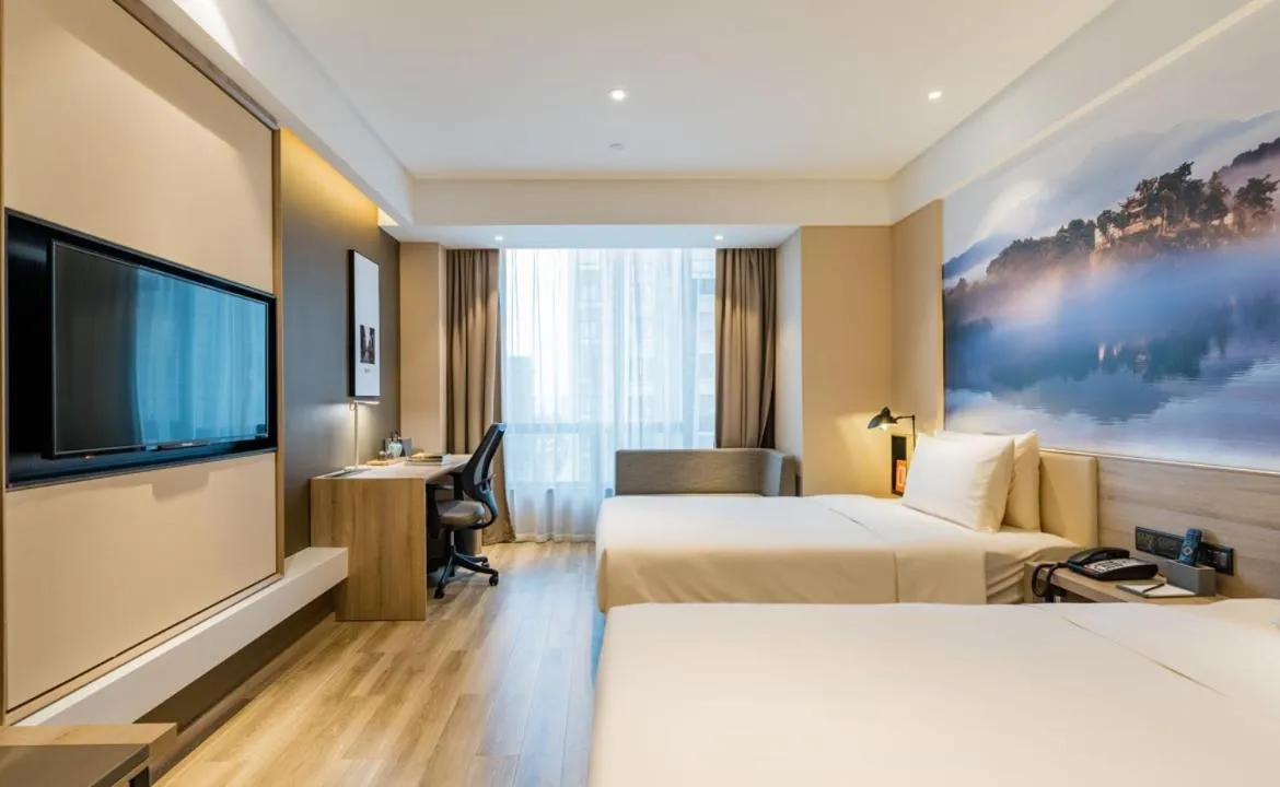 Bed in Atour Hotel Hefei South Railway Station