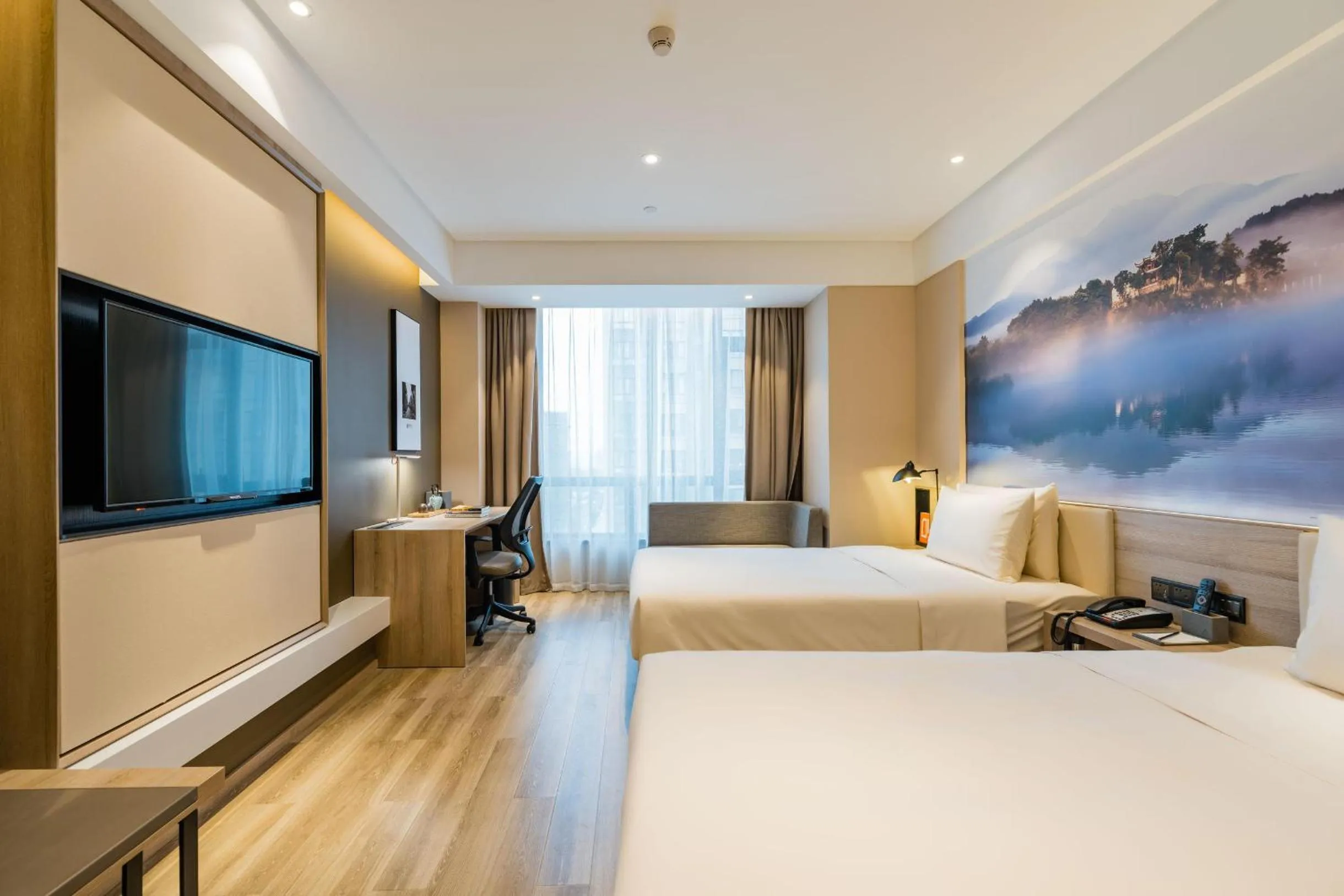 Bed in Atour Hotel Hefei South Railway Station