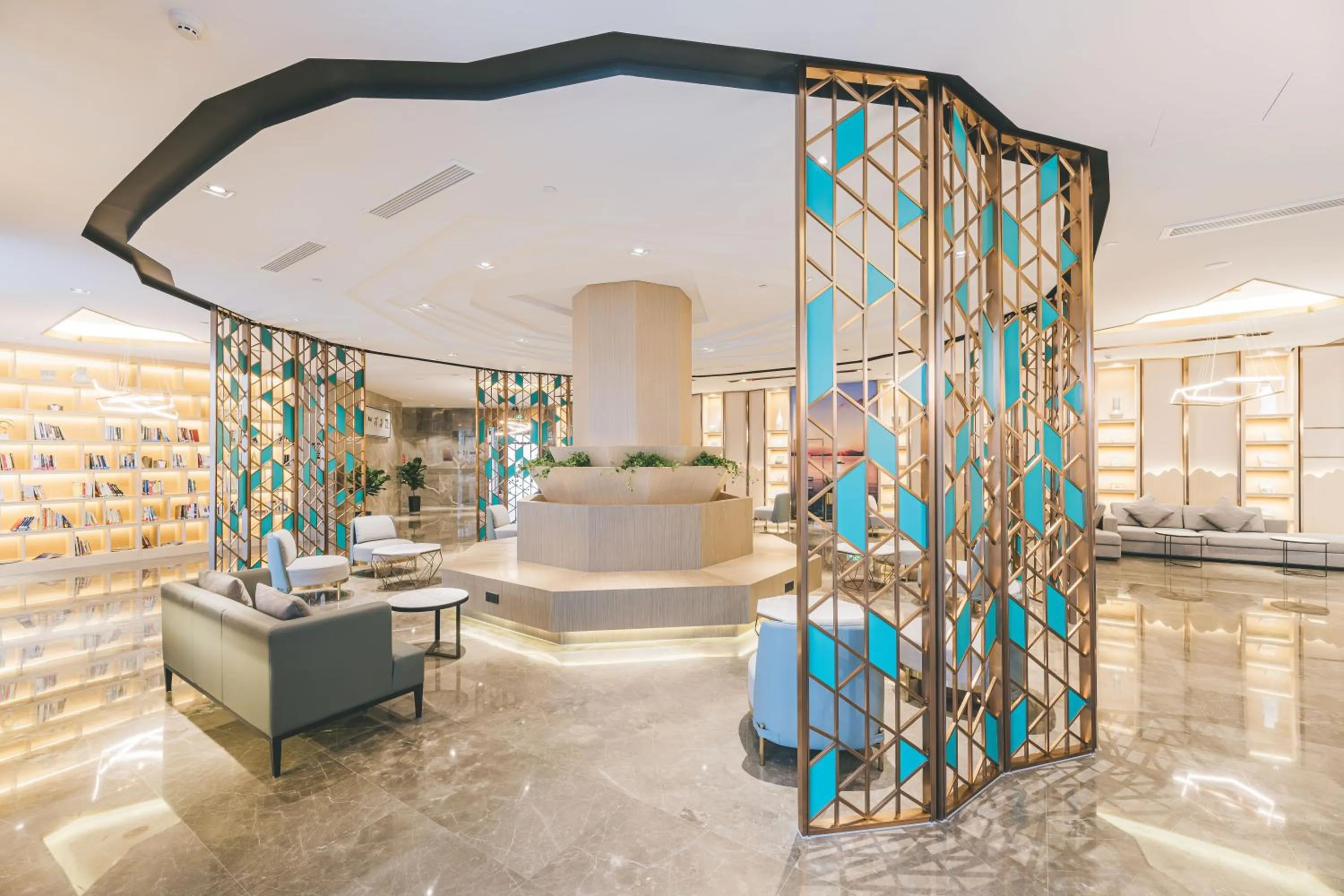 Lobby or reception in Atour Hotel Ningbo Airport Yinzhou Avenue