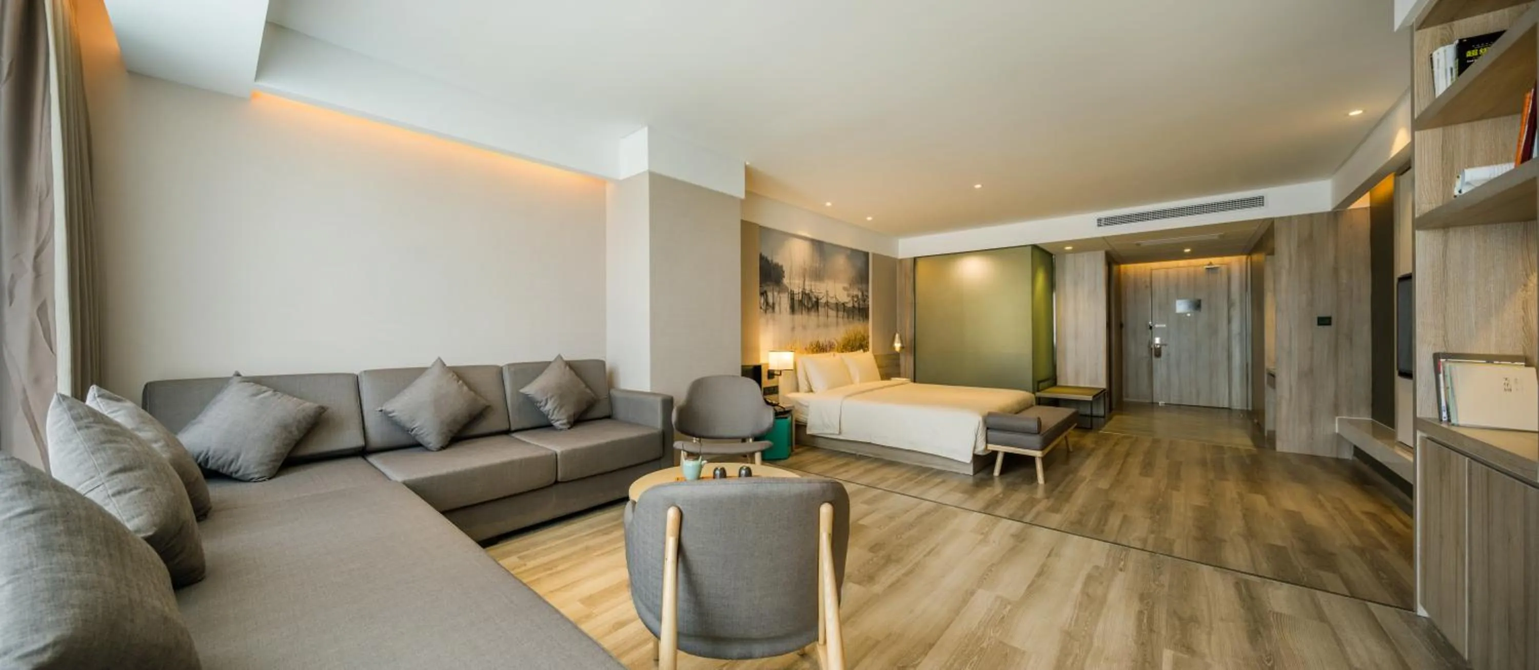 Property building, Bed in Atour Hotel Hangzhou Binjiang Jiangling Road