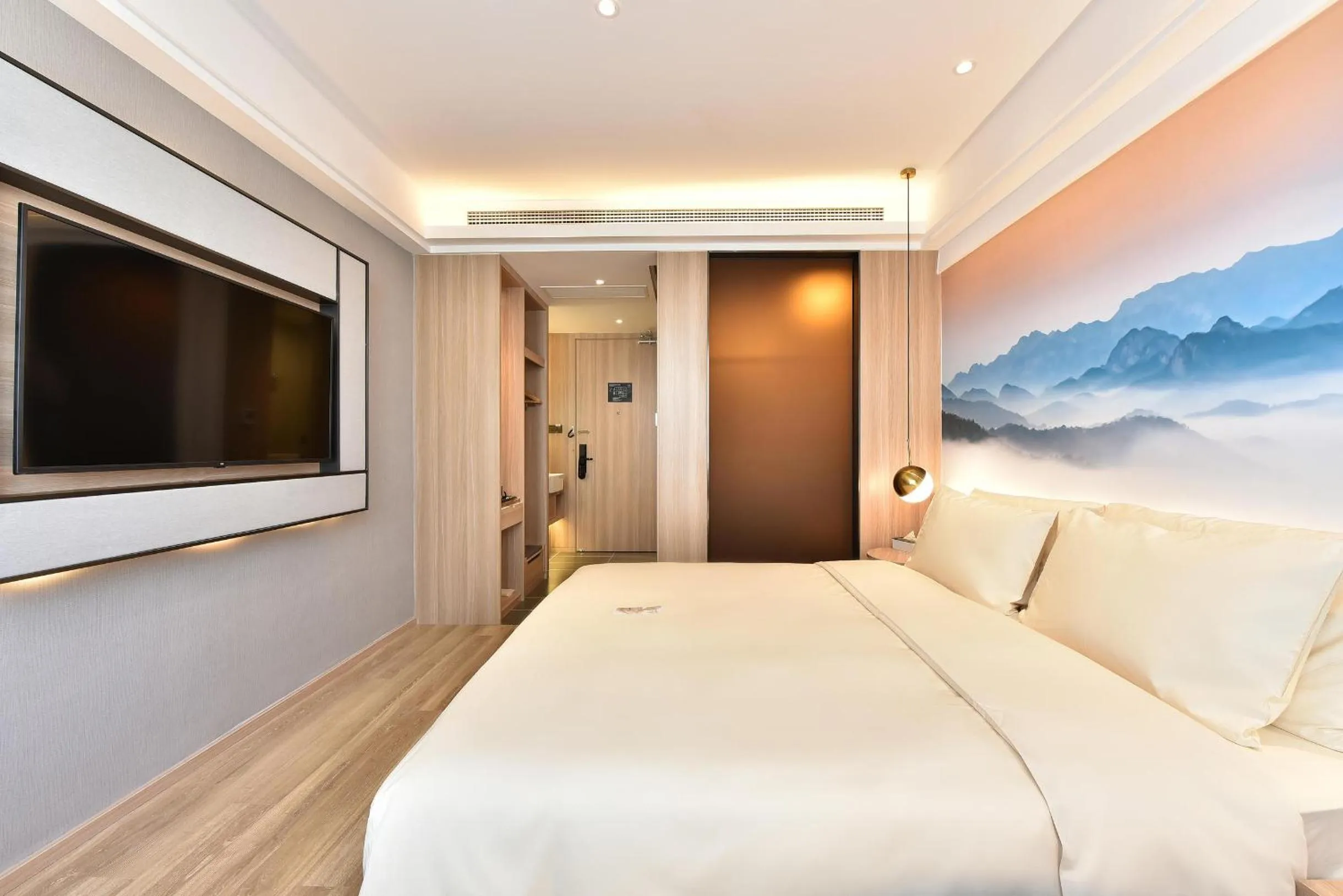 Bed in Atour Light Hotel Shenyang Tiexi Plaza Wanxianghui