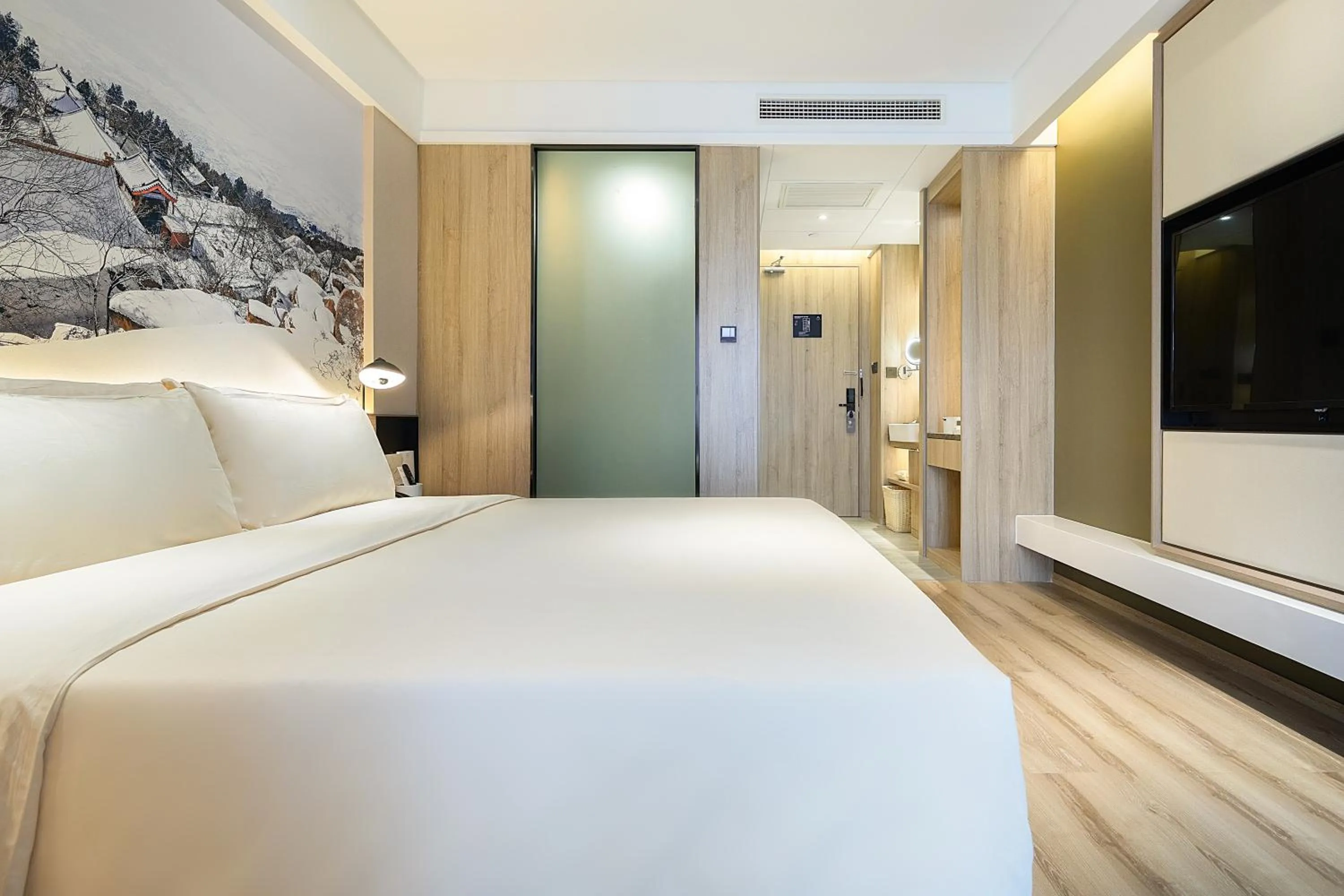 Bed in Atour Hotel Jining High-tech Zone