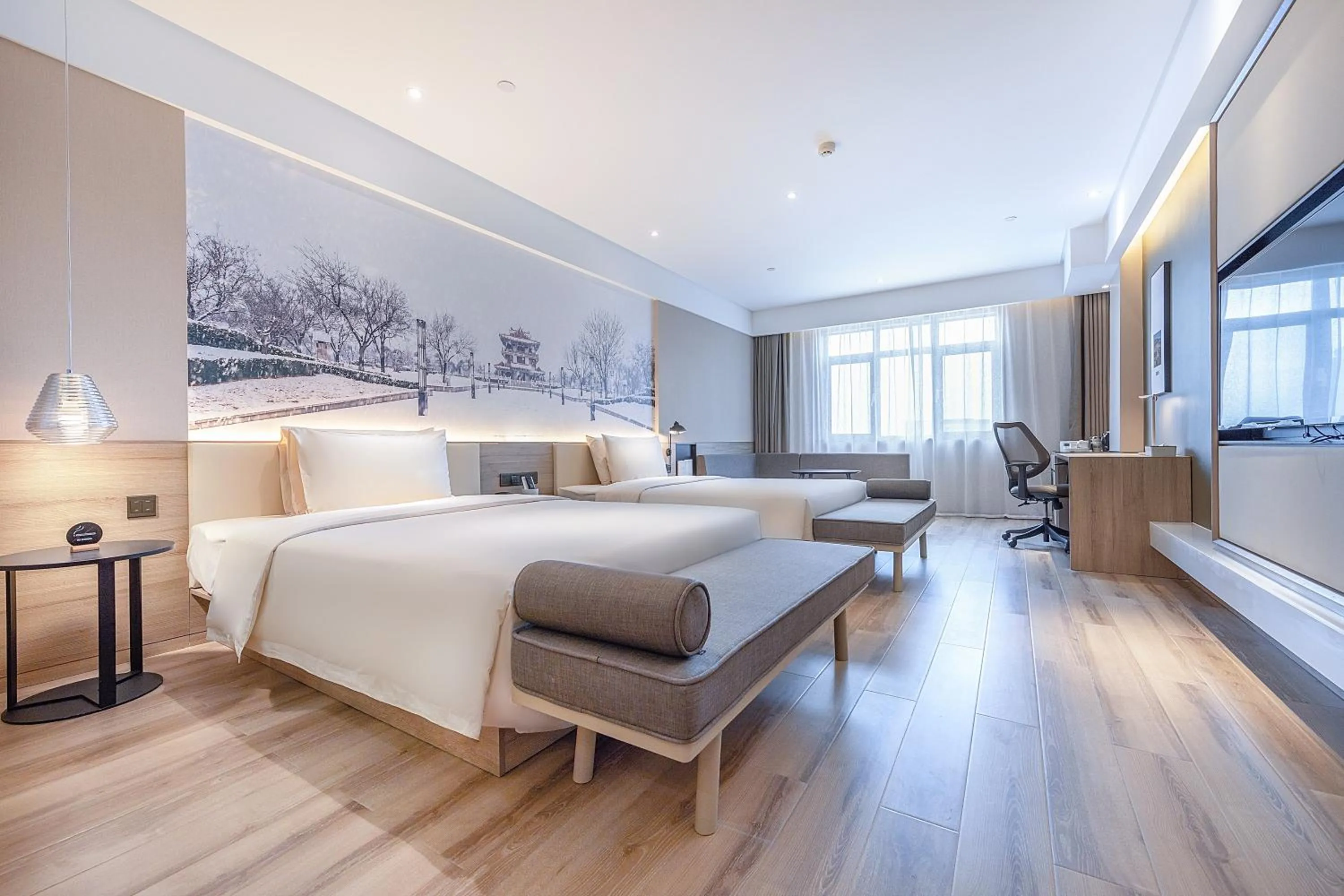 Bed in Atour Hotel Jining High-tech Zone