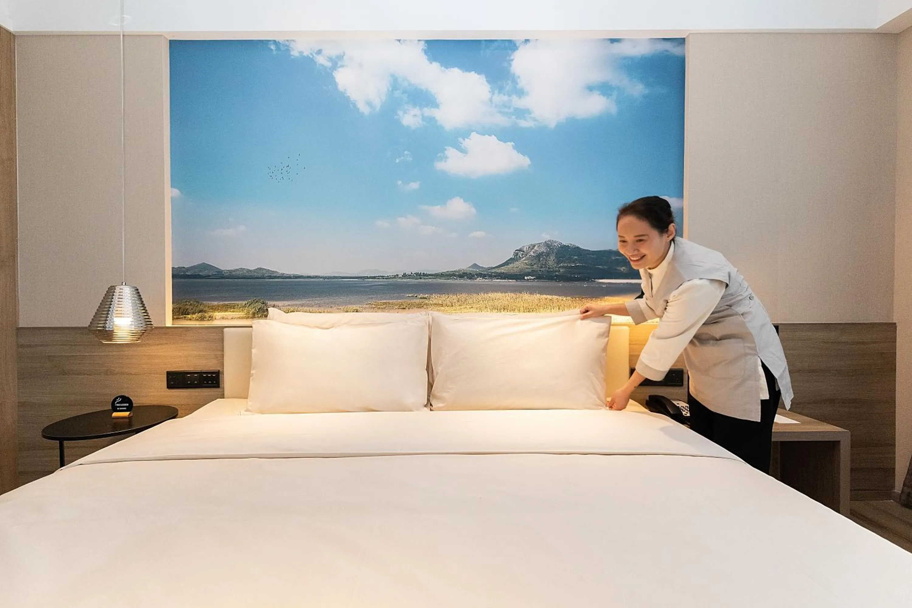 Bed in Atour Hotel Jining High-tech Zone