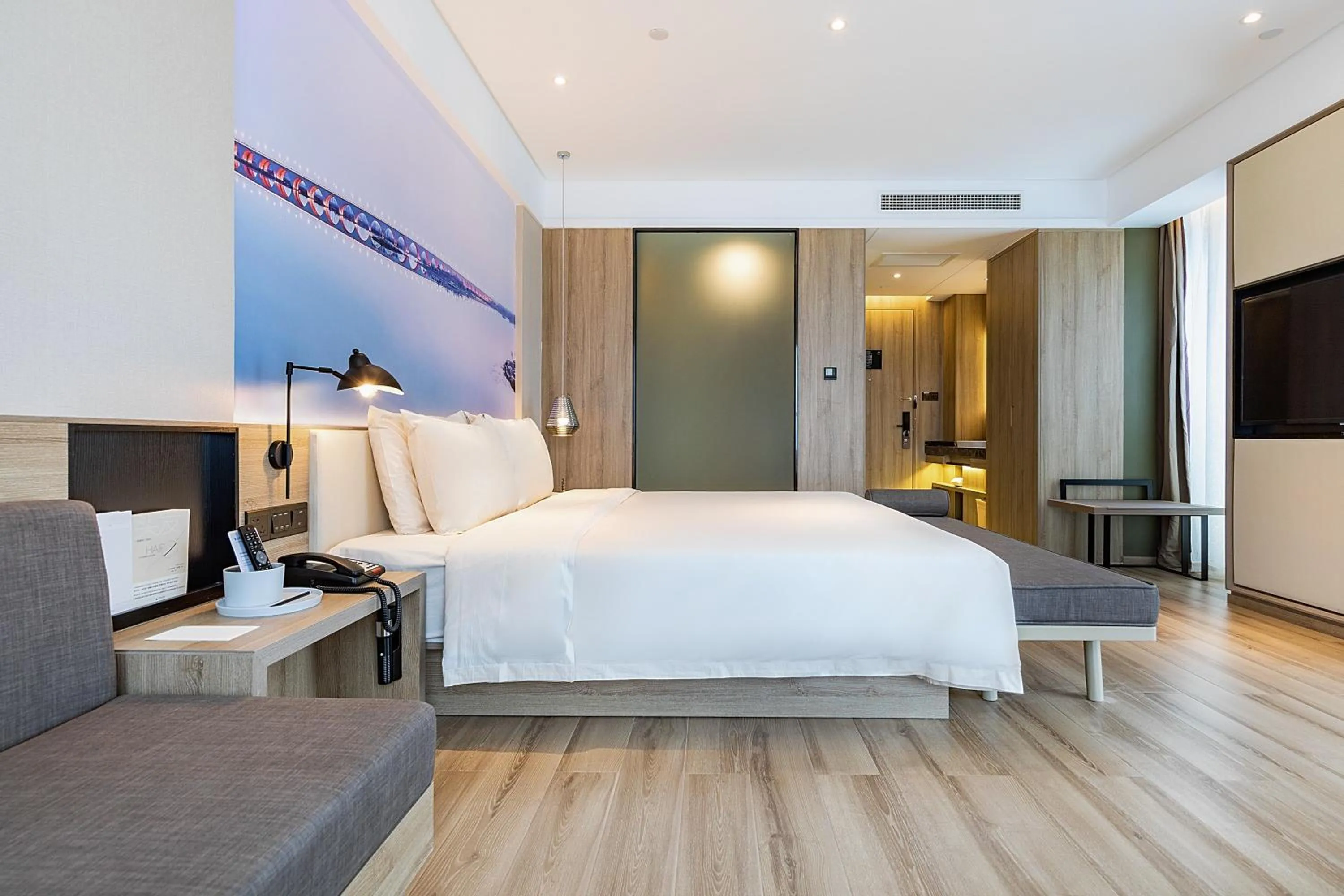 Bed in Atour Hotel Jining High-tech Zone