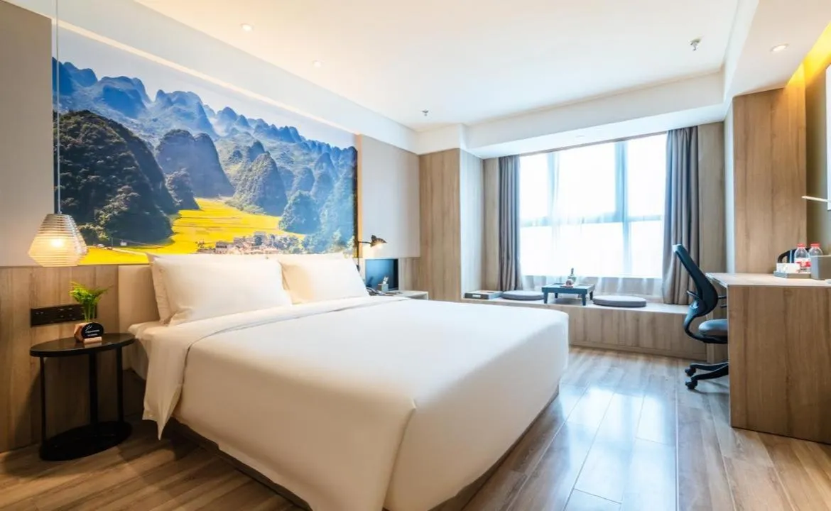 Bed in Atour Hotel Guiyang Convention and Exhibition Center