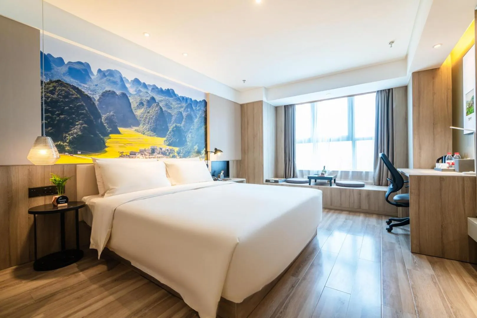 Bed in Atour Hotel Guiyang Convention and Exhibition Center