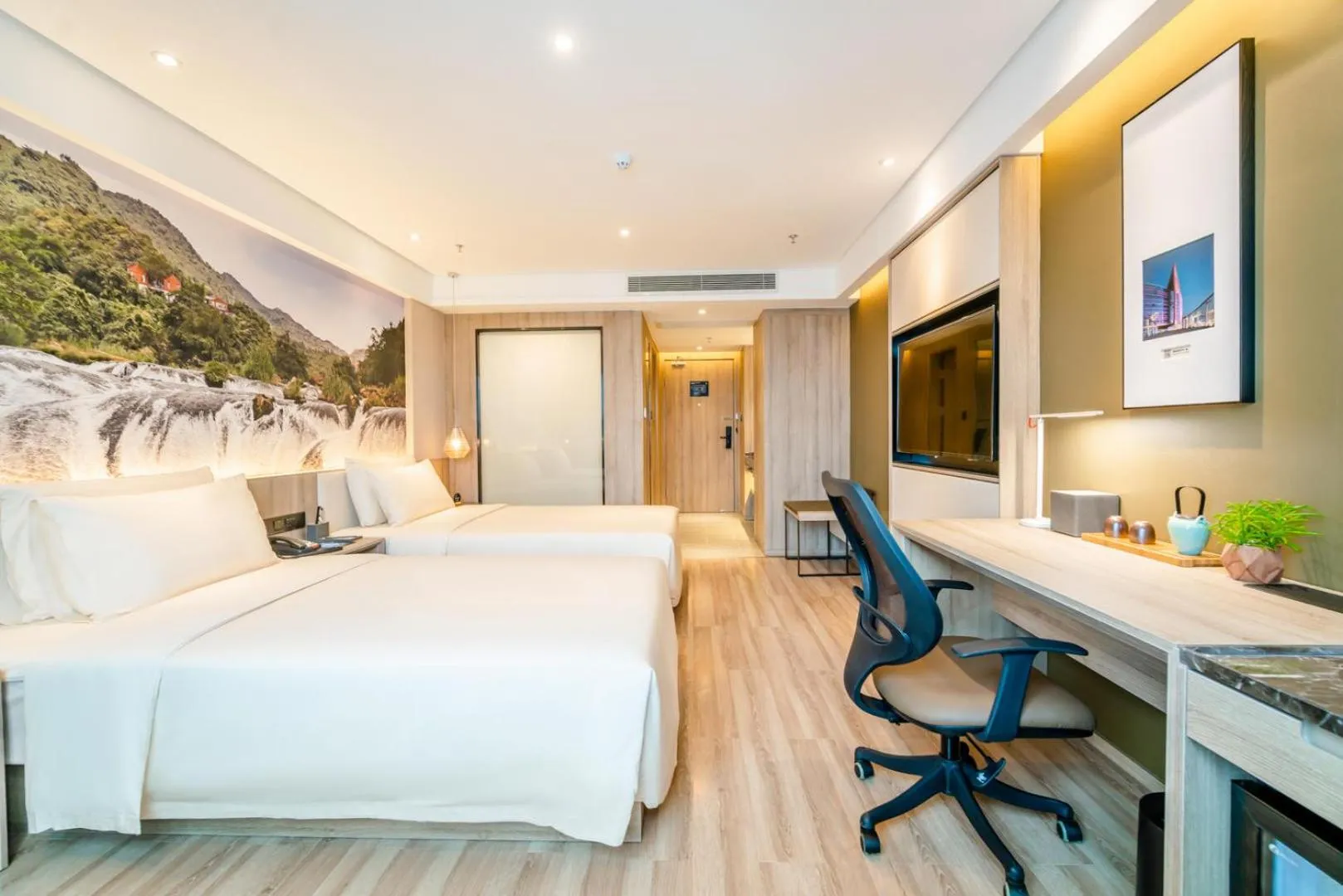 Bed in Atour Hotel Guiyang Convention and Exhibition Center