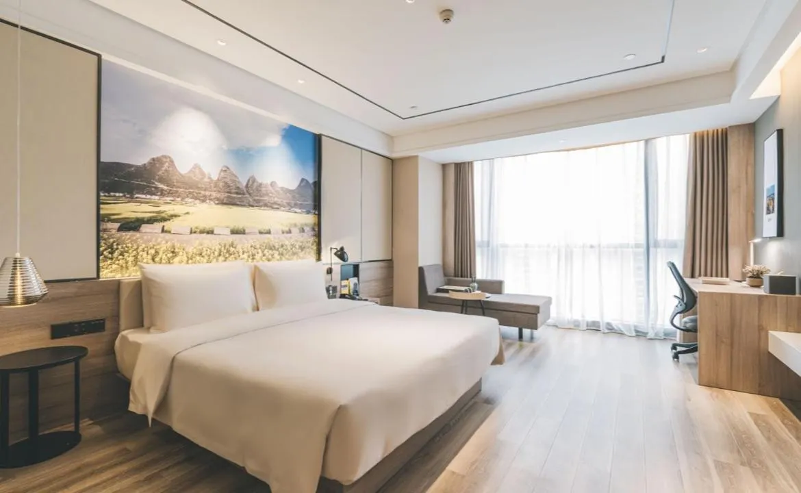 Bed in Atour Hotel Guiyang Century City Shopping Center