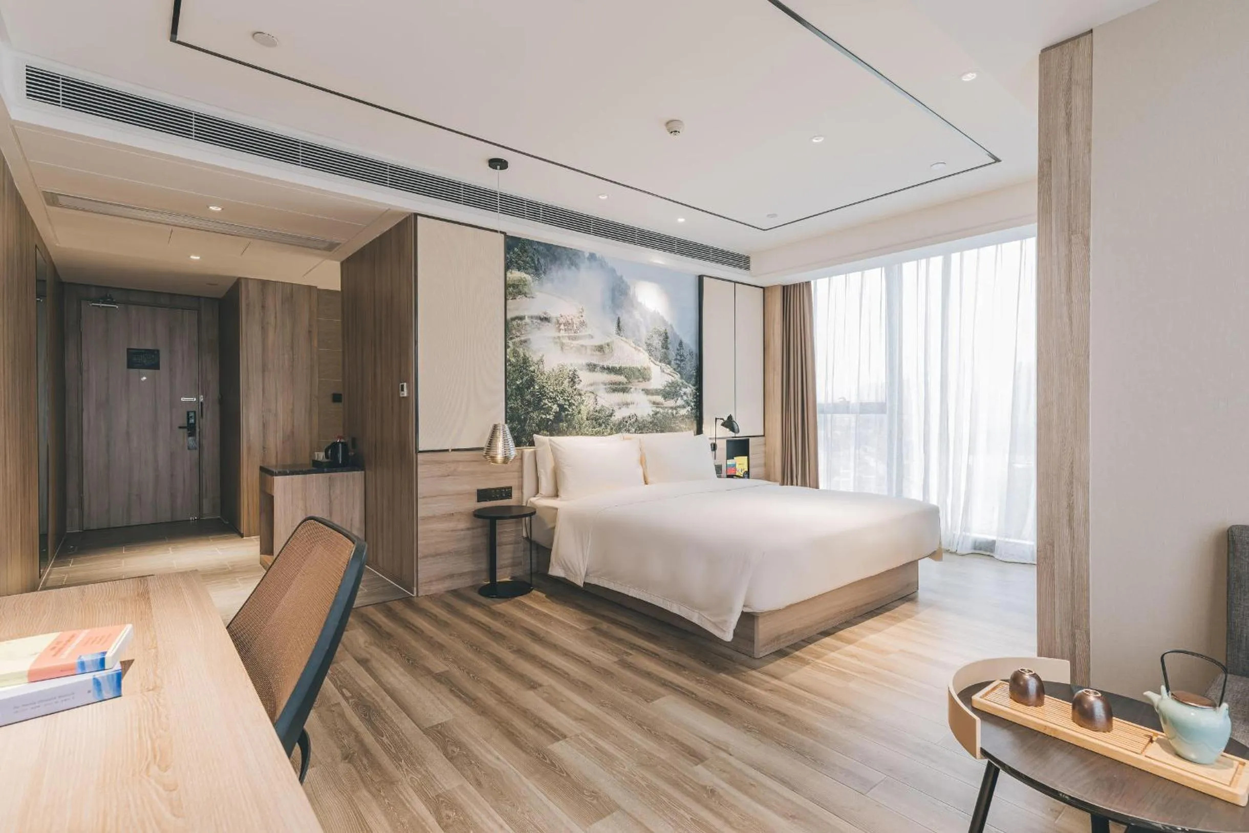 Bed in Atour Hotel Guiyang Century City Shopping Center