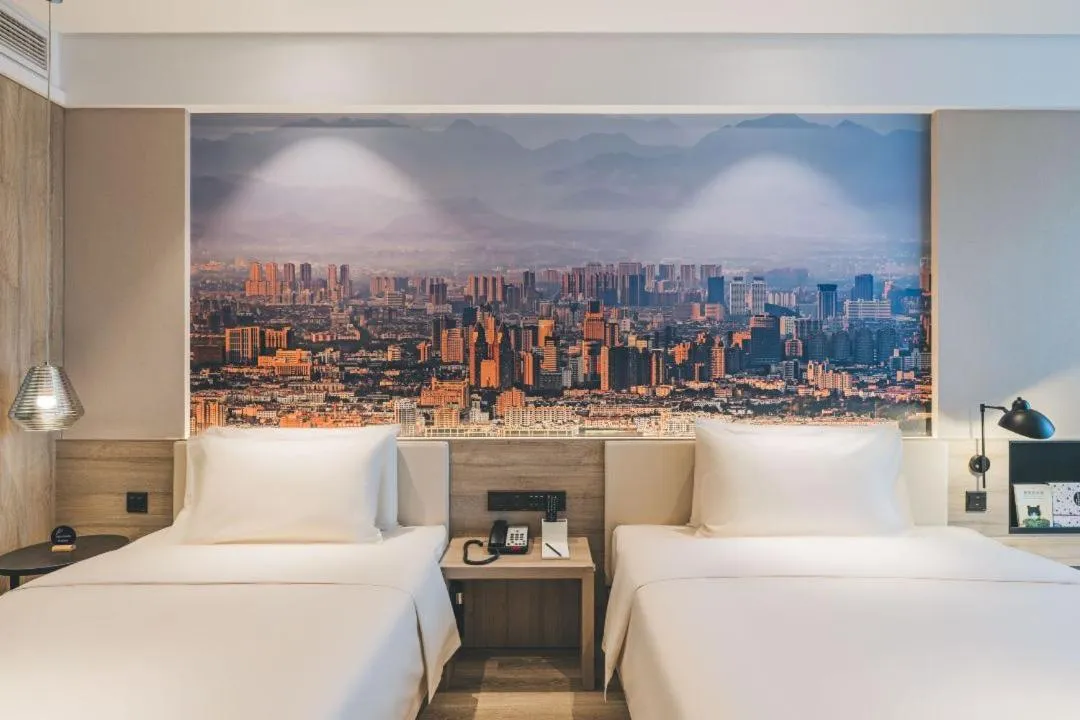 Bed in Atour Hotel Yiwu International Trade City