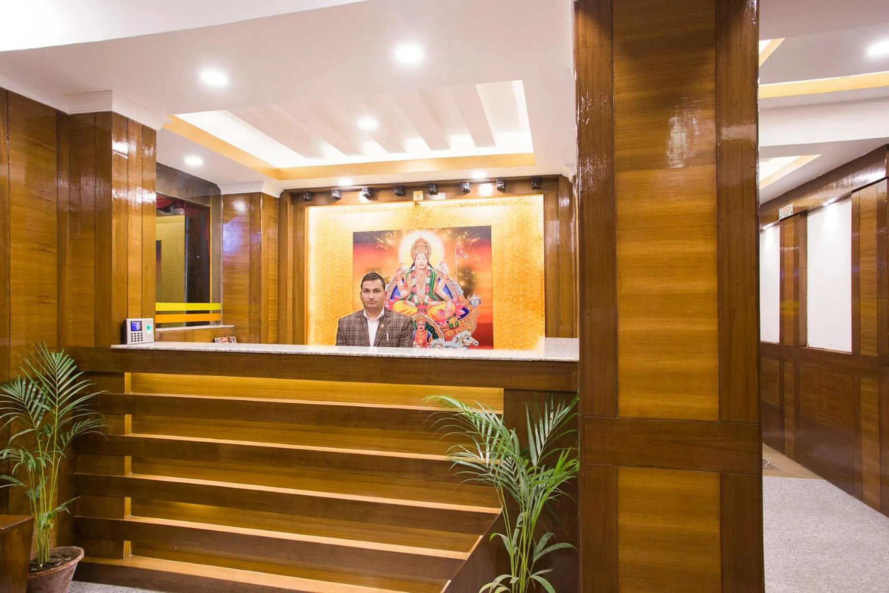 Lobby or reception in Hotel Yellow Pagoda Pokhara