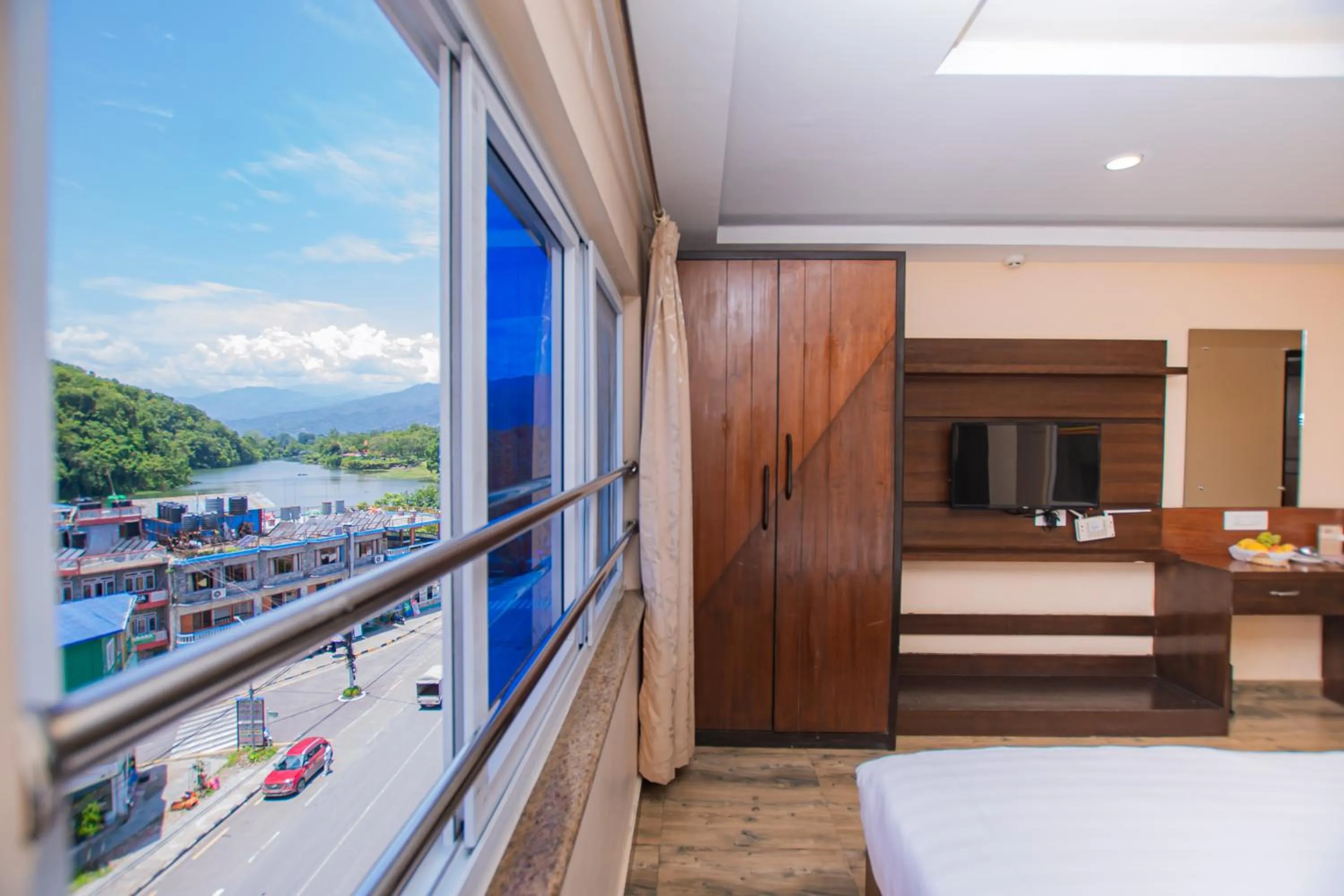 Bed in Hotel Yellow Pagoda Pokhara