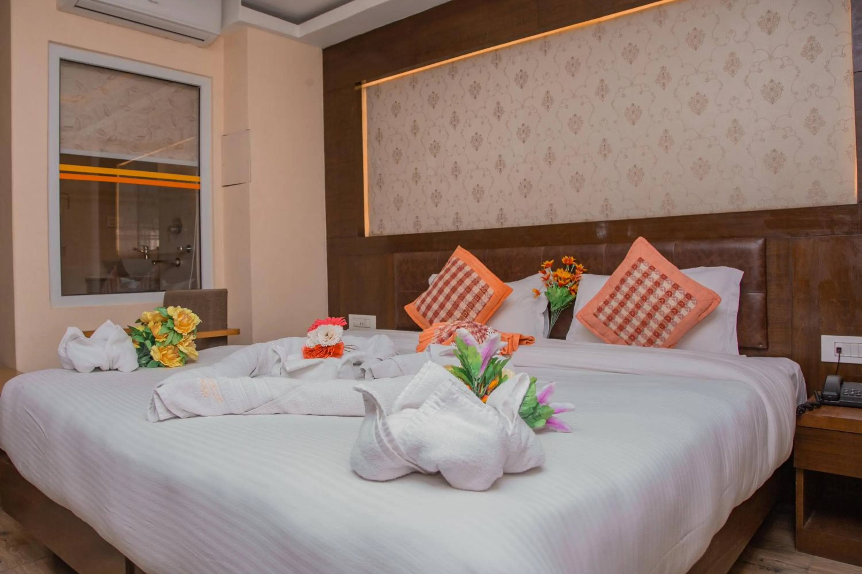 Bedroom, Bed in Hotel Yellow Pagoda Pokhara