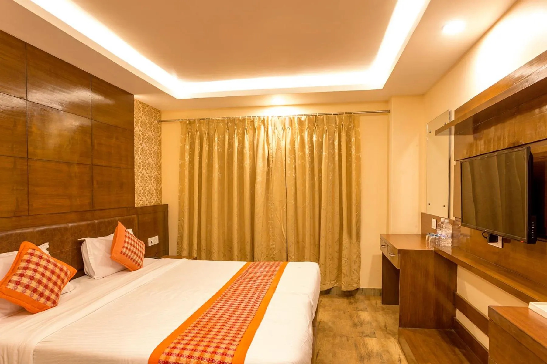 Bedroom, Bed in Hotel Yellow Pagoda Pokhara