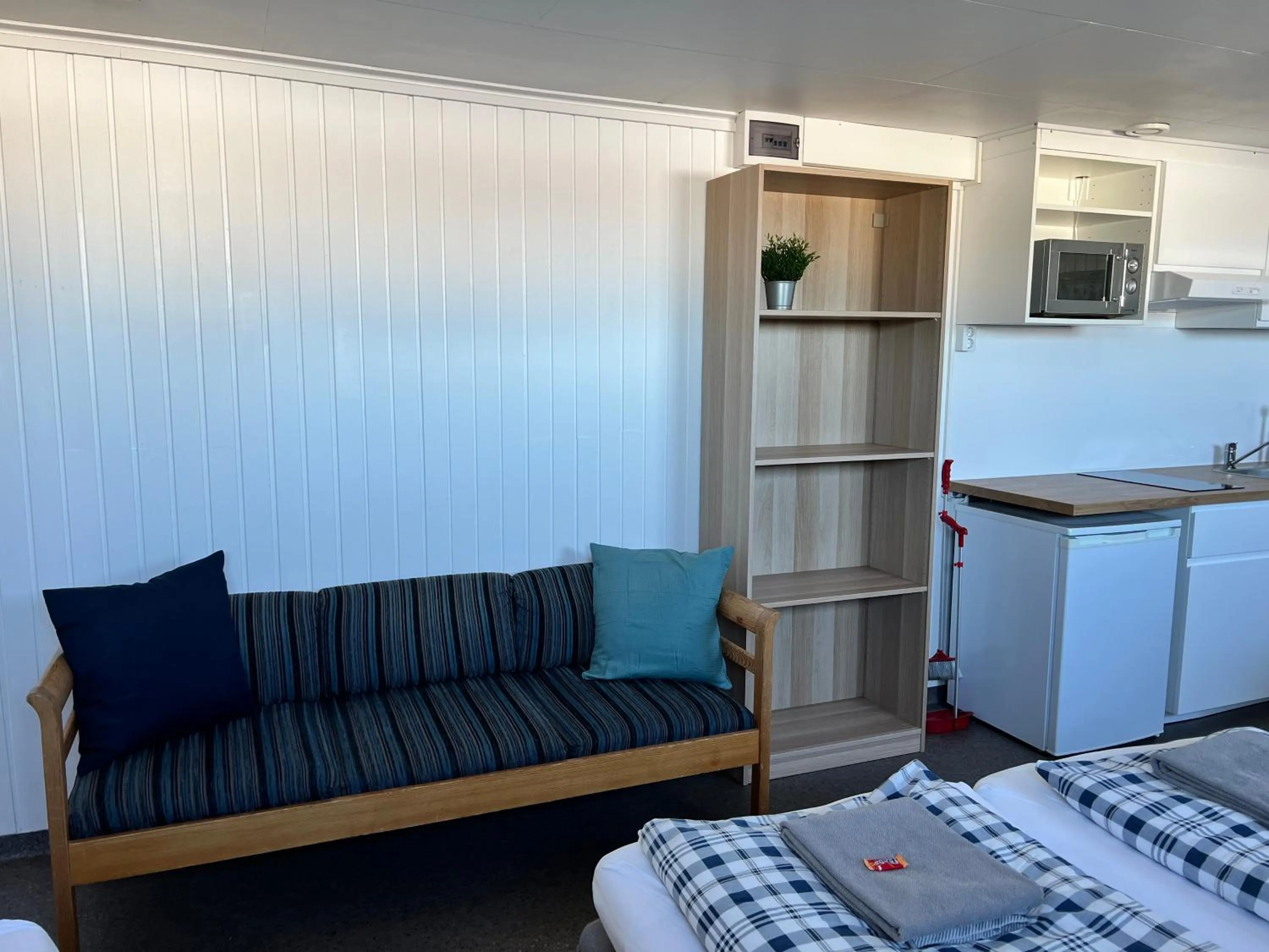 Seating area, Bed in Sangis Motell och Camping