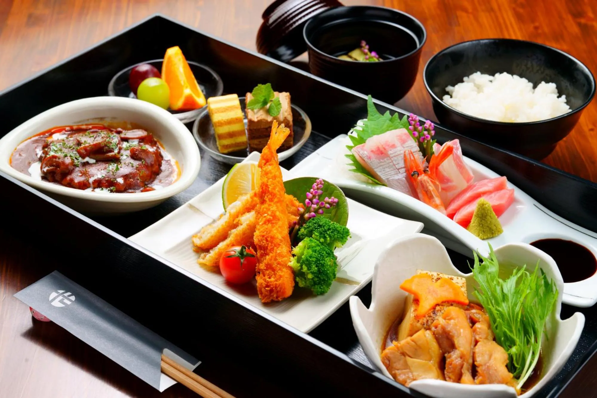 Dinner in Yawaragi-no-Sato Yadoya