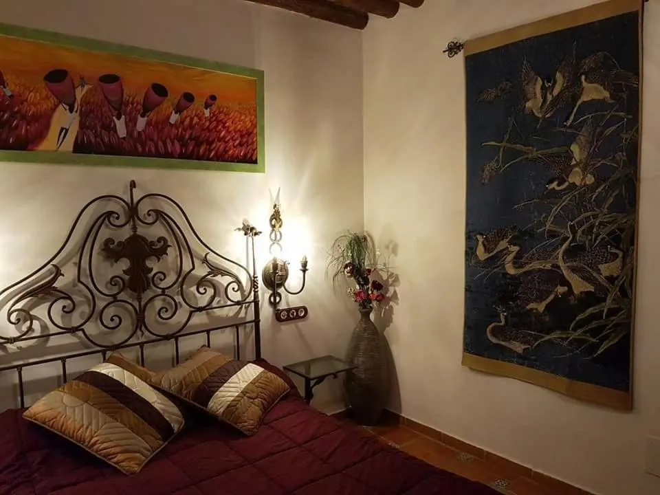 Bed in Pensión Alfin