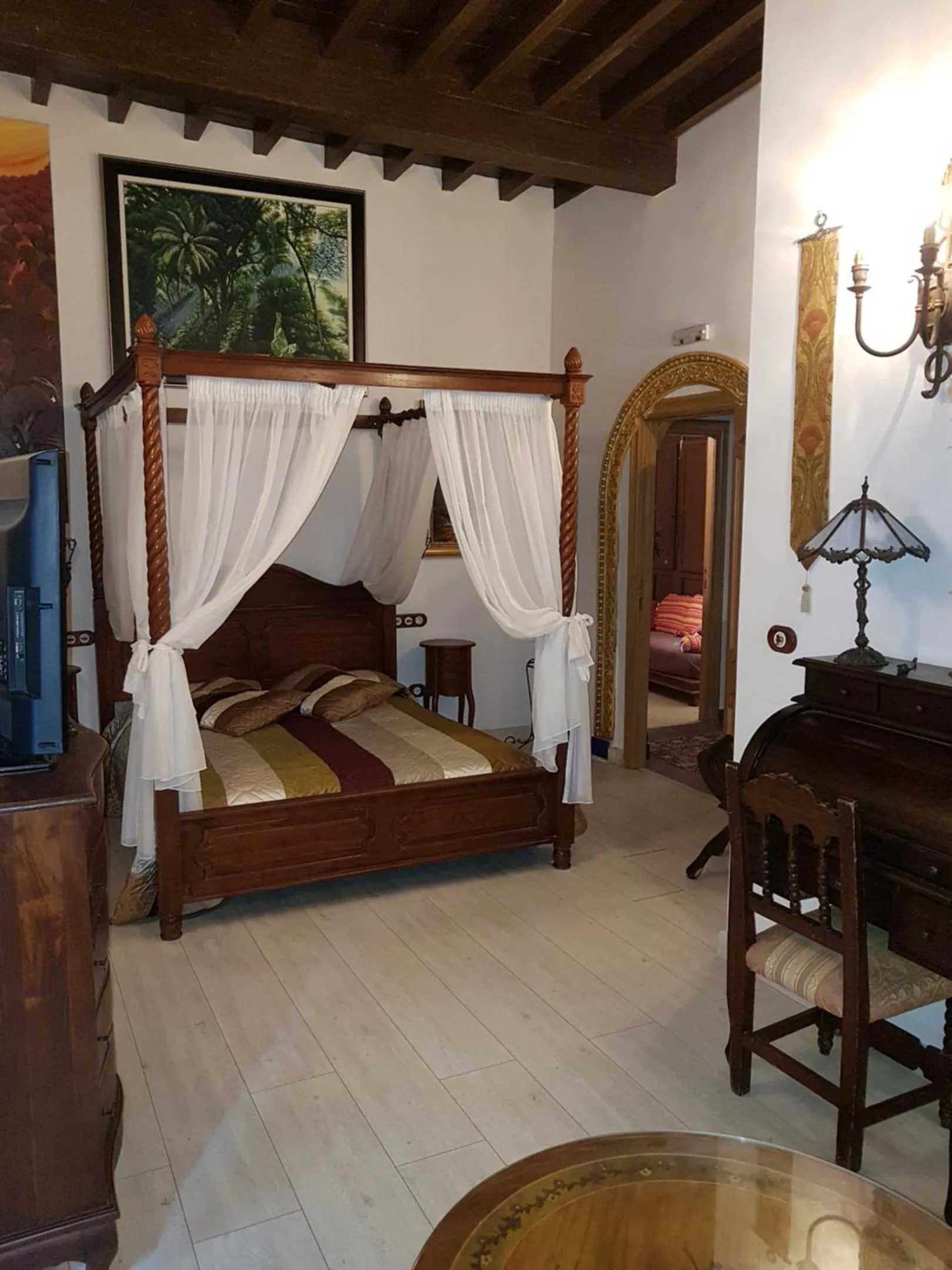 Bed in Pensión Alfin