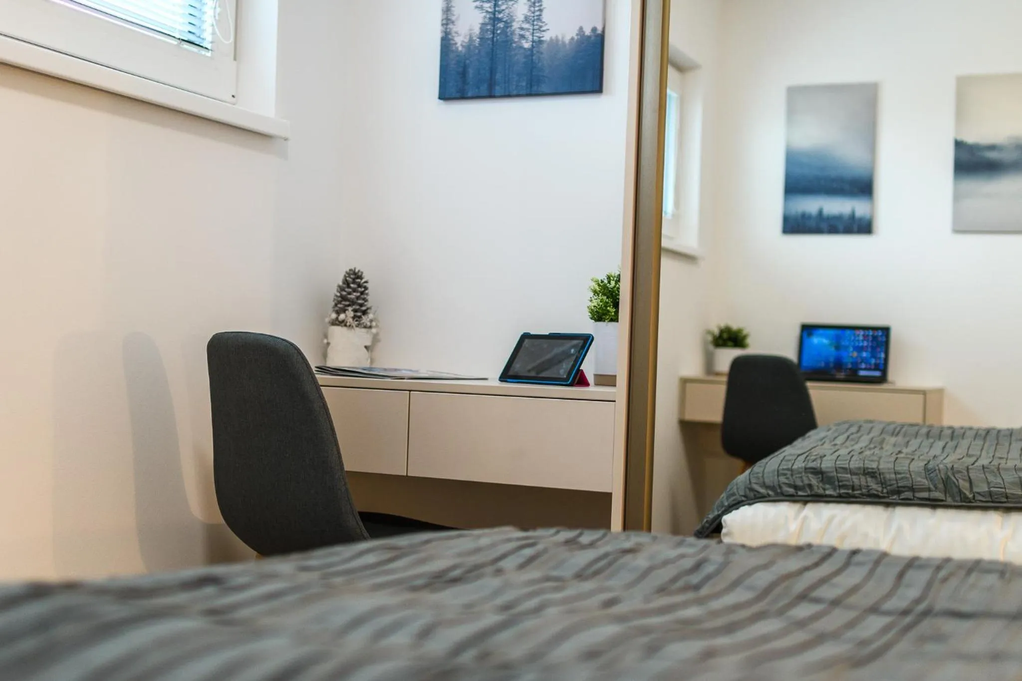 Bed in Apartmány NMNM REZIDENCE NAD MĚSTEM