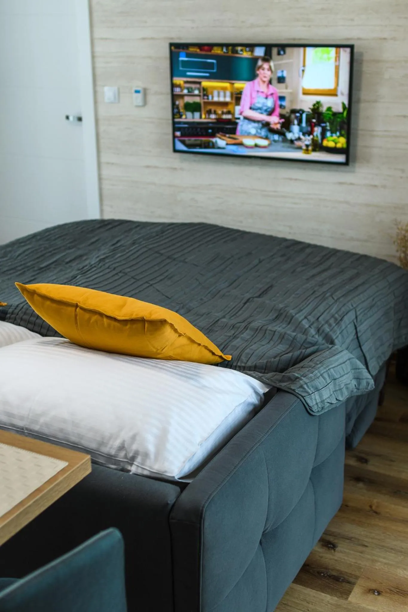 Bed in Apartmány NMNM REZIDENCE NAD MĚSTEM