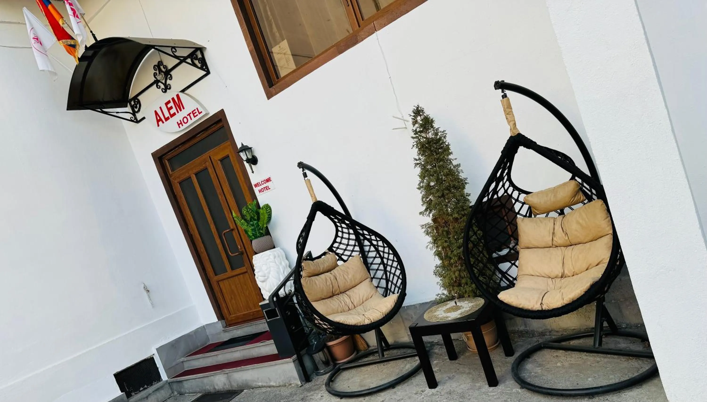 Inner courtyard view in ALEM Hotel